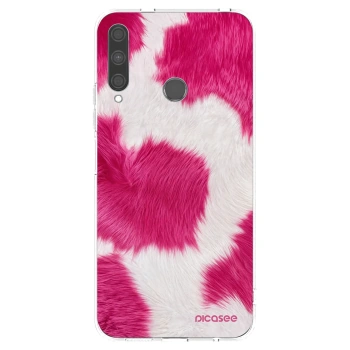 Picasee silikónový prehľadný obal pre Huawei P40 Lite E - Pink Moo