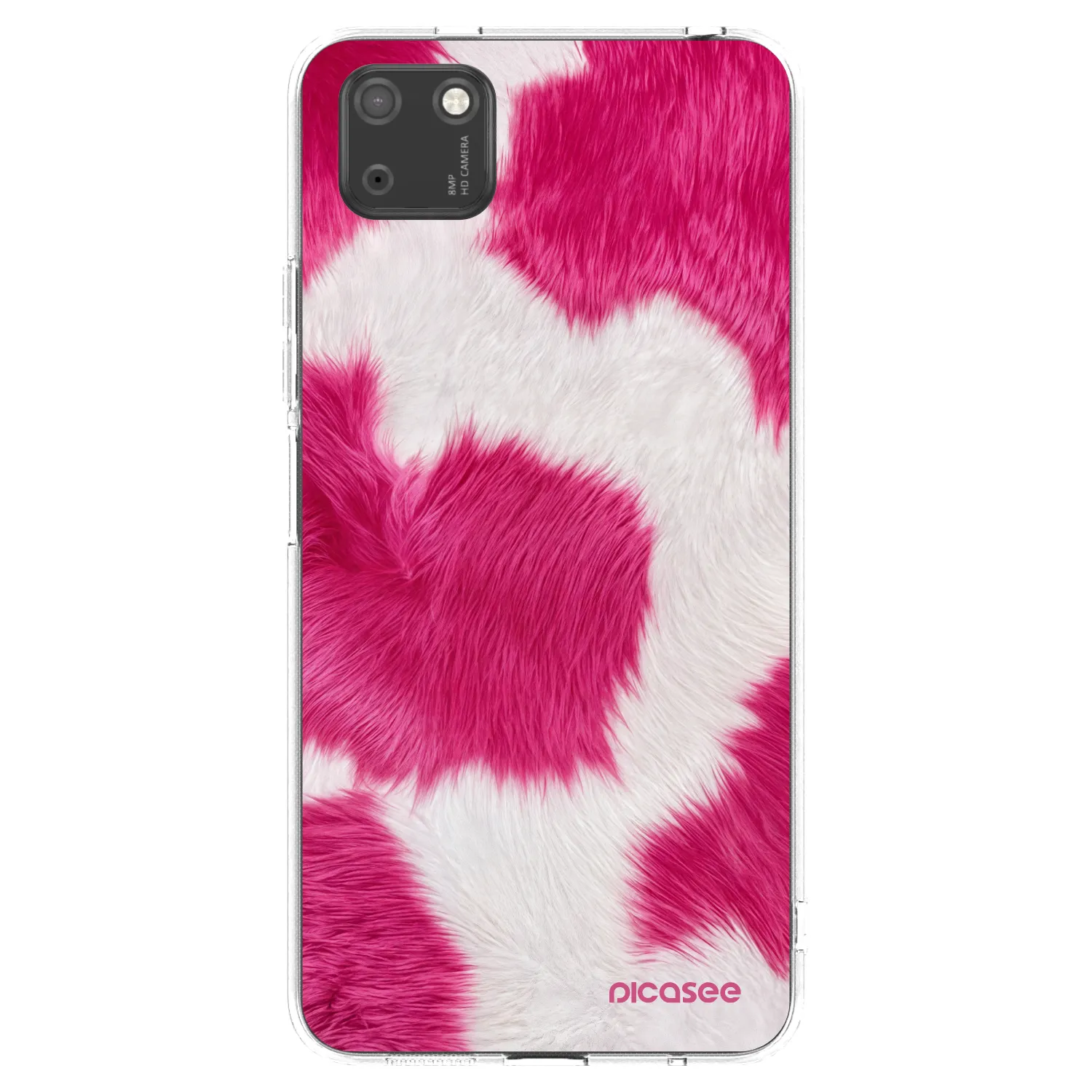 Picasee silikónový prehľadný obal pre Huawei Y5P - Pink Moo