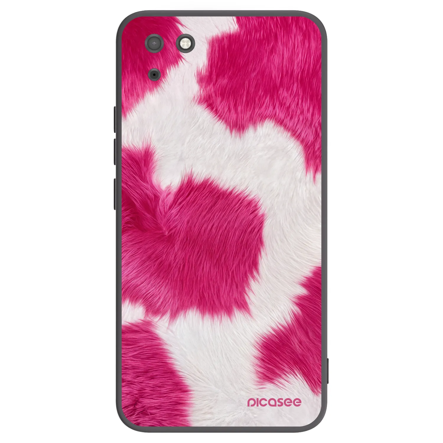 Picasee silikónový čierny obal pre Huawei Y5P - Pink Moo