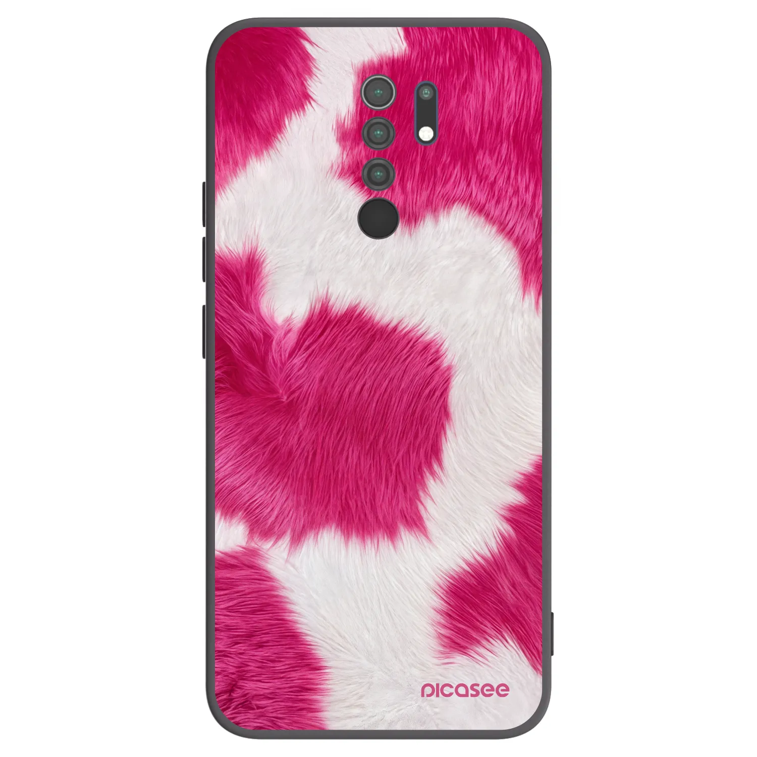 Picasee silikónový čierny obal pre Xiaomi Redmi 9 - Pink Moo