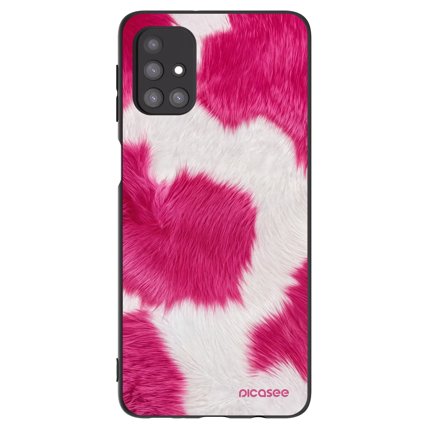 Picasee silikónový čierny obal pre Samsung Galaxy M31s - Pink Moo