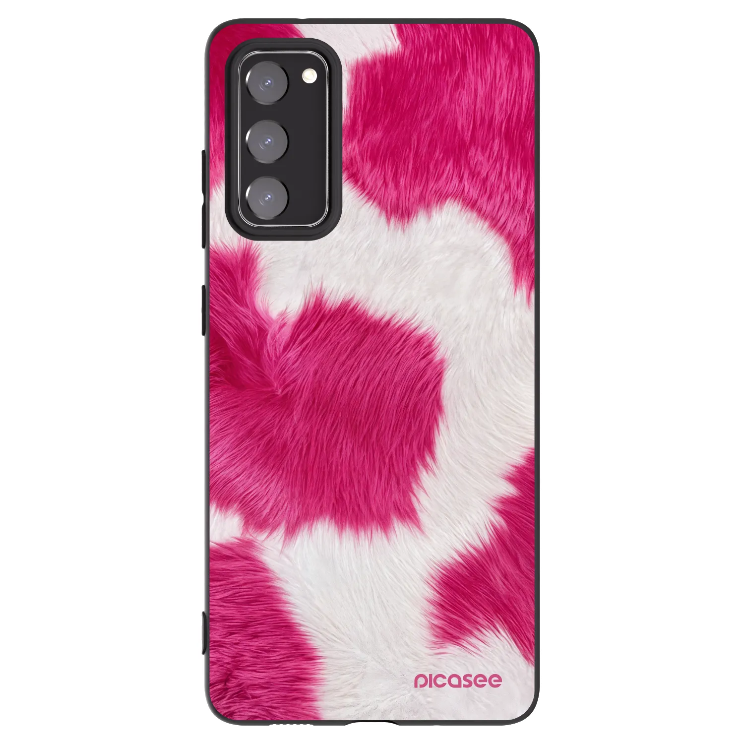 Picasee silikónový čierny obal pre Samsung Galaxy S20 FE - Pink Moo