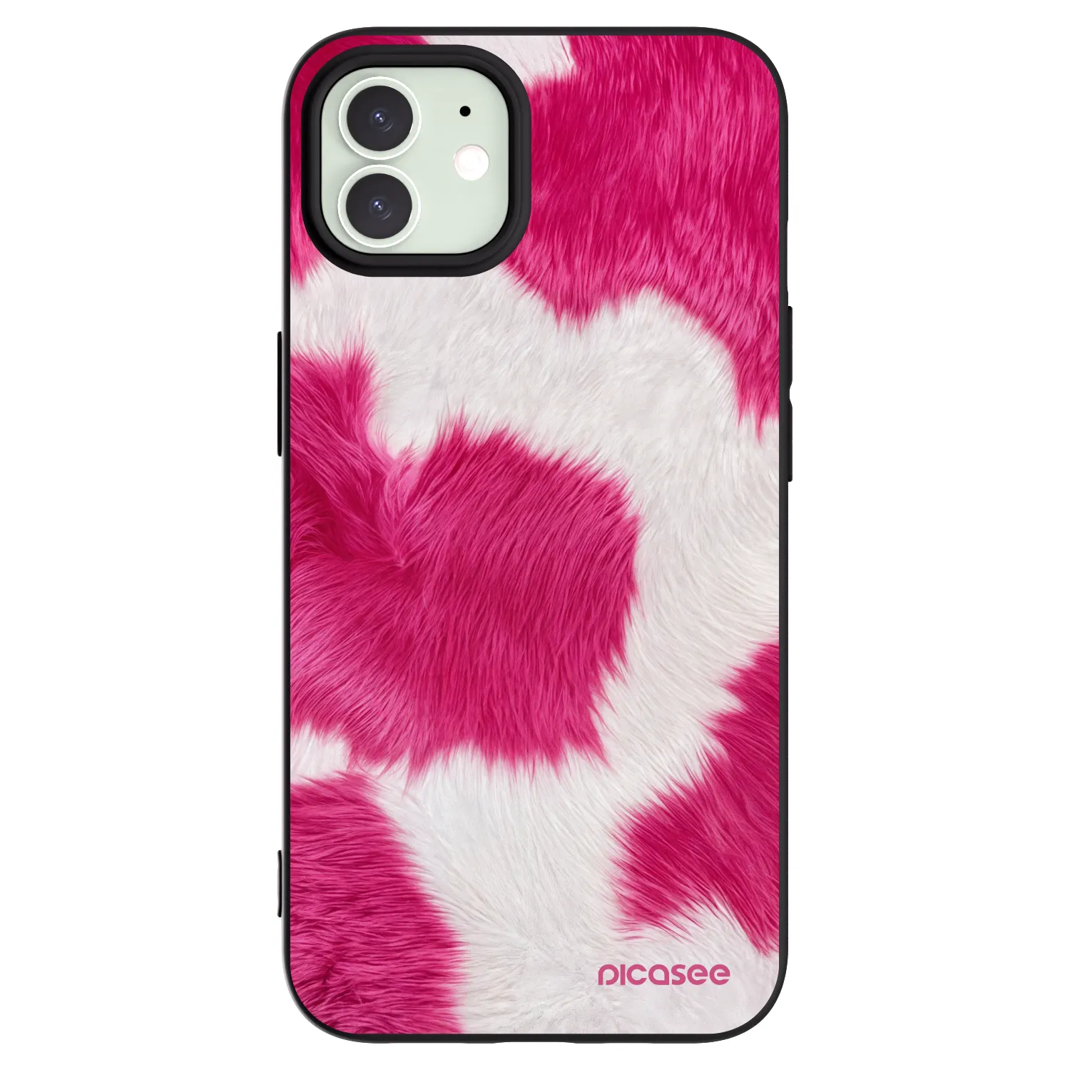 Picasee silikónový čierny obal pre Apple iPhone 12 Pro - Pink Moo