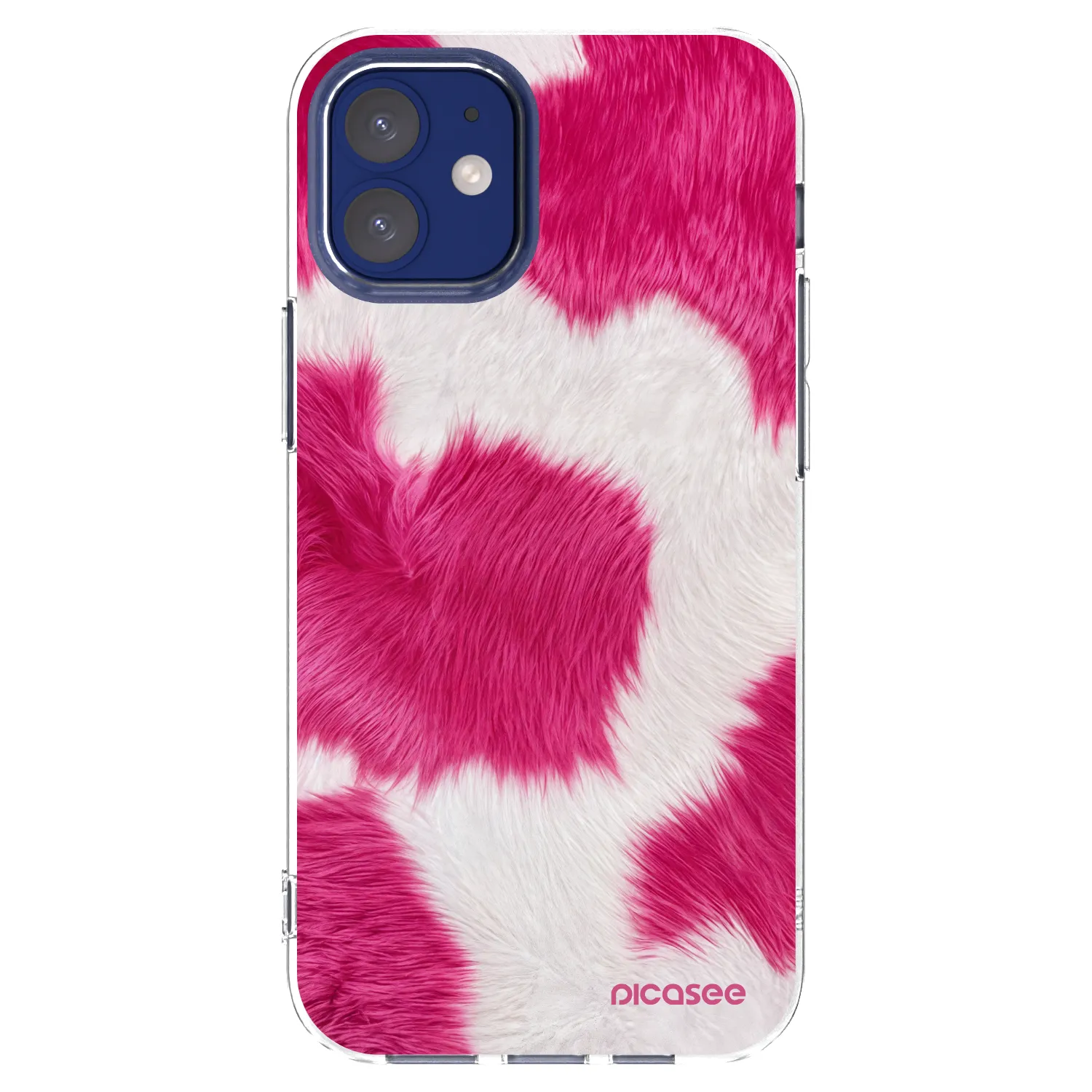 Picasee silikónový prehľadný obal pre Apple iPhone 12 mini - Pink Moo