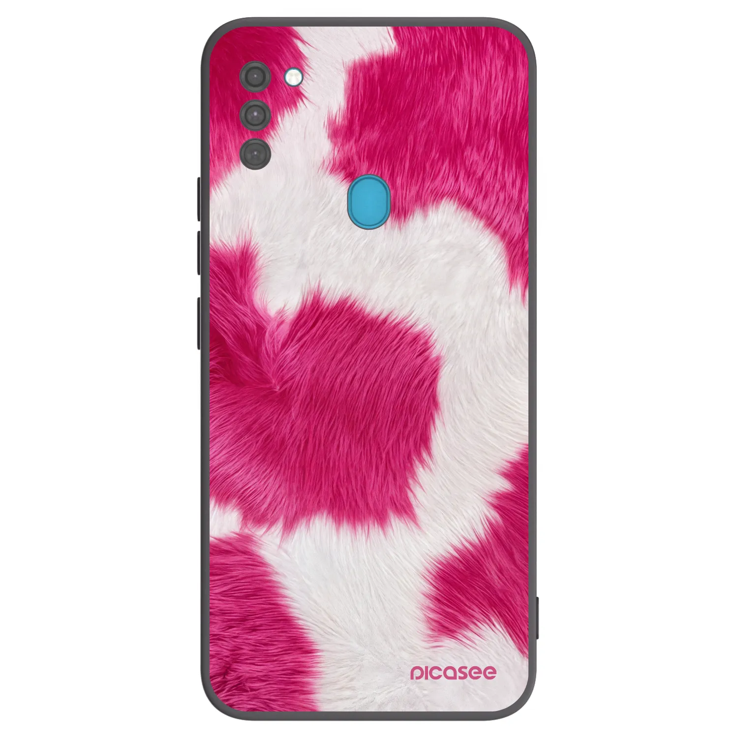 Picasee silikónový čierny obal pre Samsung Galaxy M11 - Pink Moo