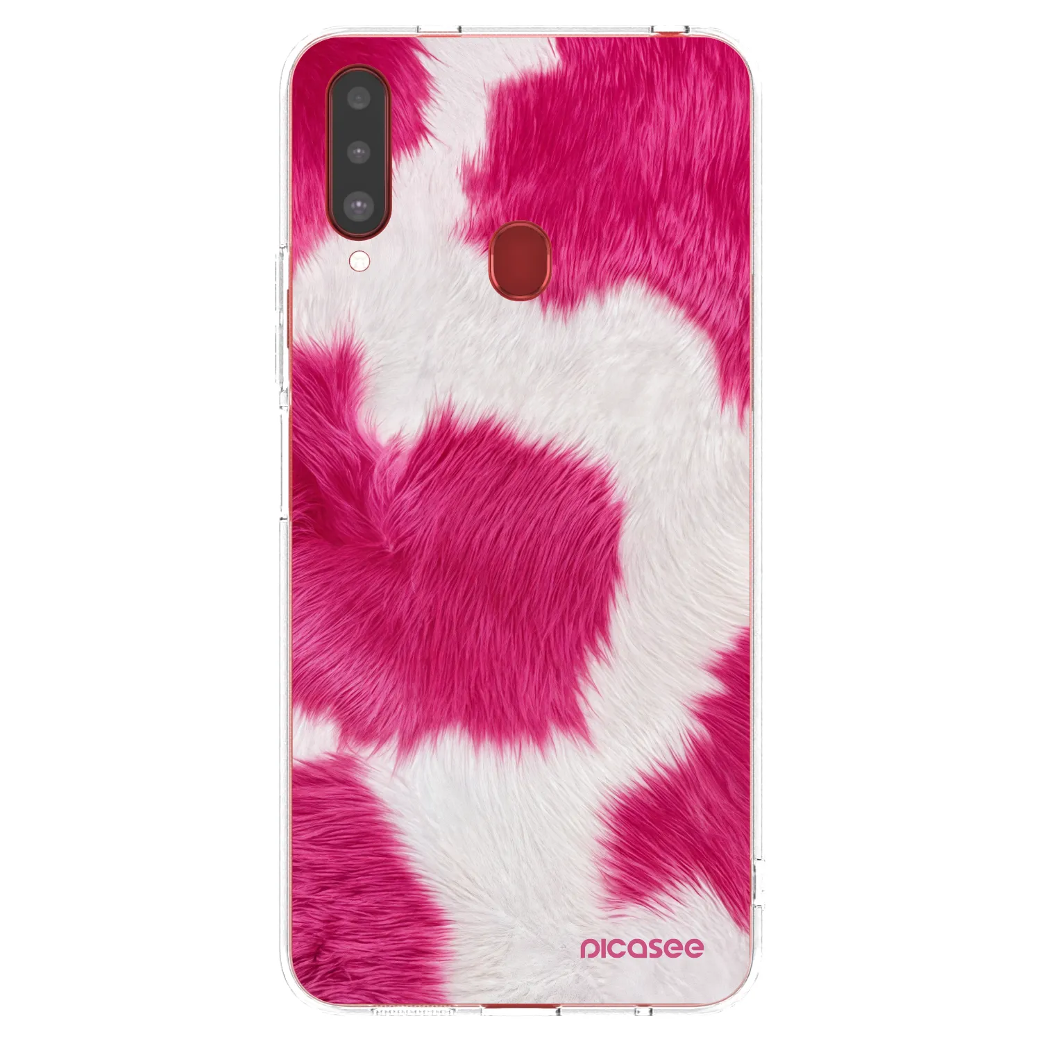 Picasee silikónový prehľadný obal pre Samsung Galaxy A20s - Pink Moo