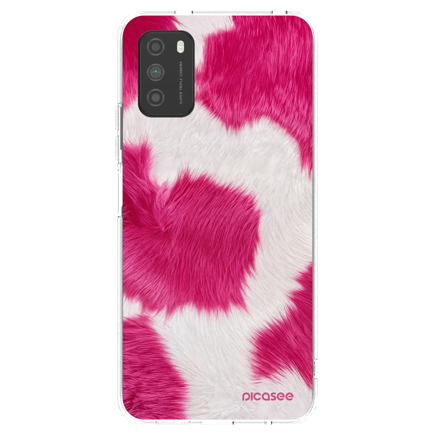 Silikónový prehľadný obal pre Xiaomi Poco M3 - Pink Moo