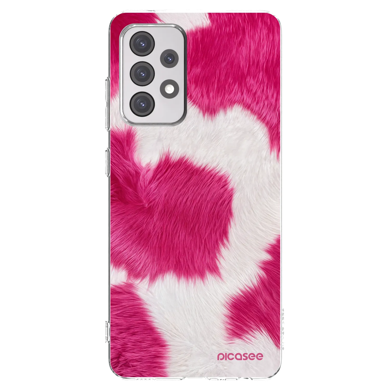 Picasee silikónový prehľadný obal pre Samsung Galaxy A52 5G A525F - Pink Moo
