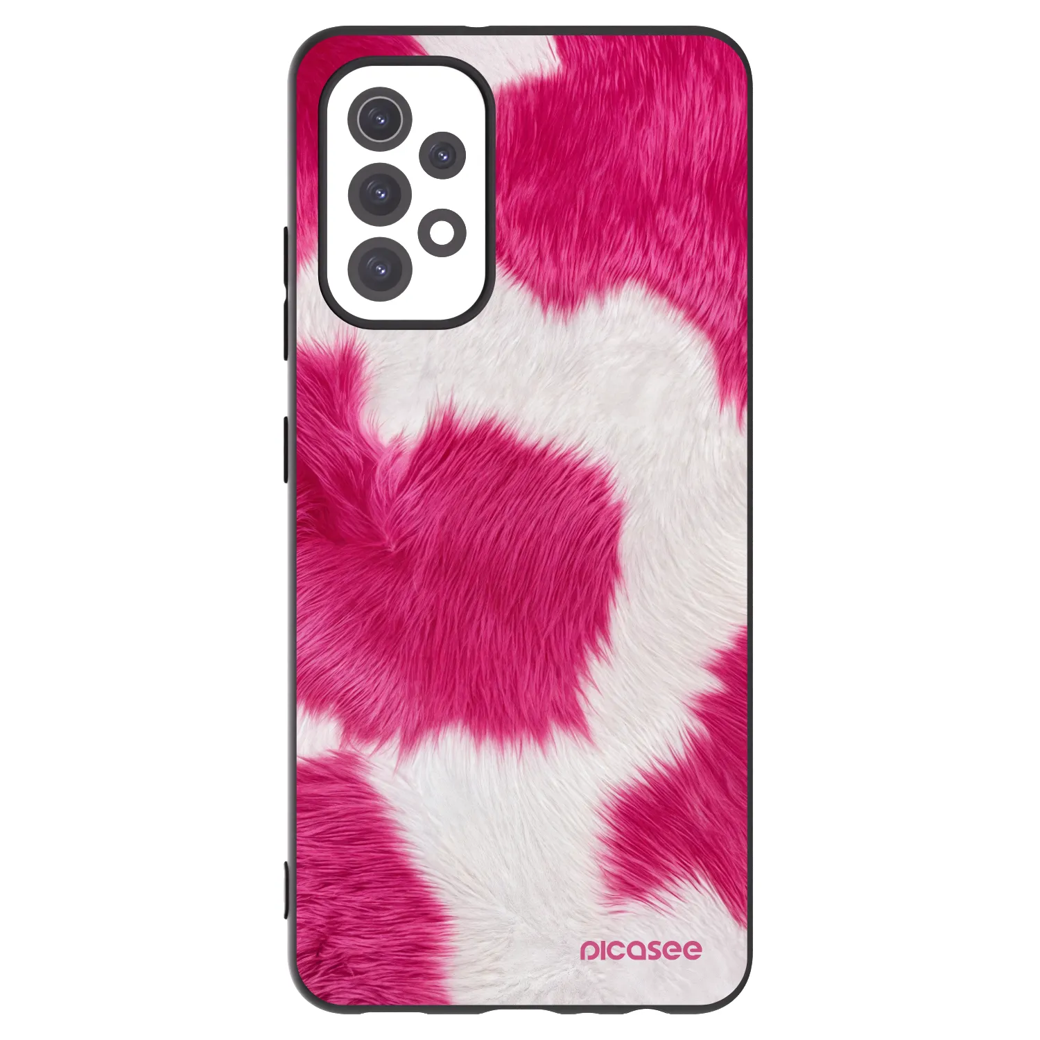 Picasee silikónový čierny obal pre Samsung Galaxy A32 5G A326B - Pink Moo