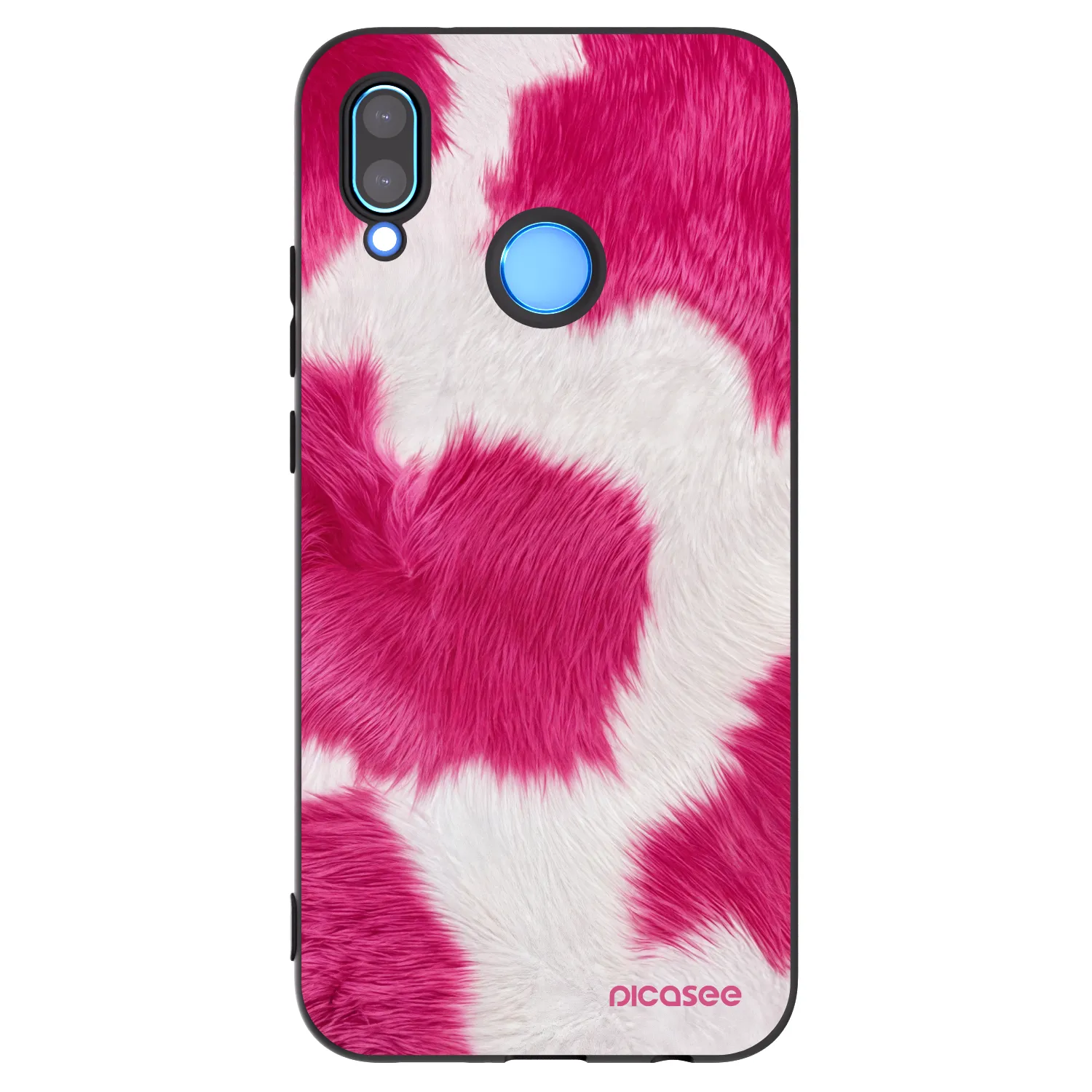 Picasee silikónový čierny obal pre Huawei P20 Lite - Pink Moo