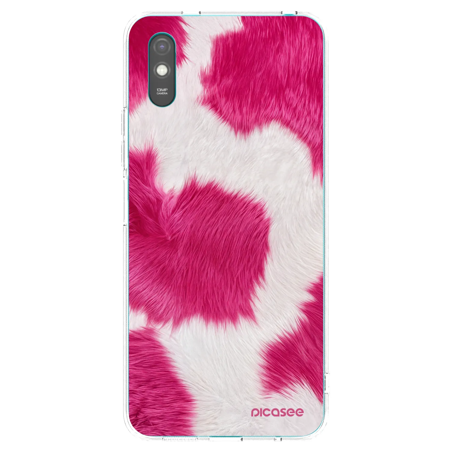 Picasee silikónový prehľadný obal pre Xiaomi Redmi 9AT - Pink Moo