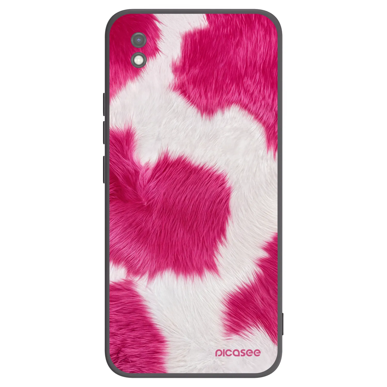 Picasee silikónový čierny obal pre Xiaomi Redmi 9AT - Pink Moo
