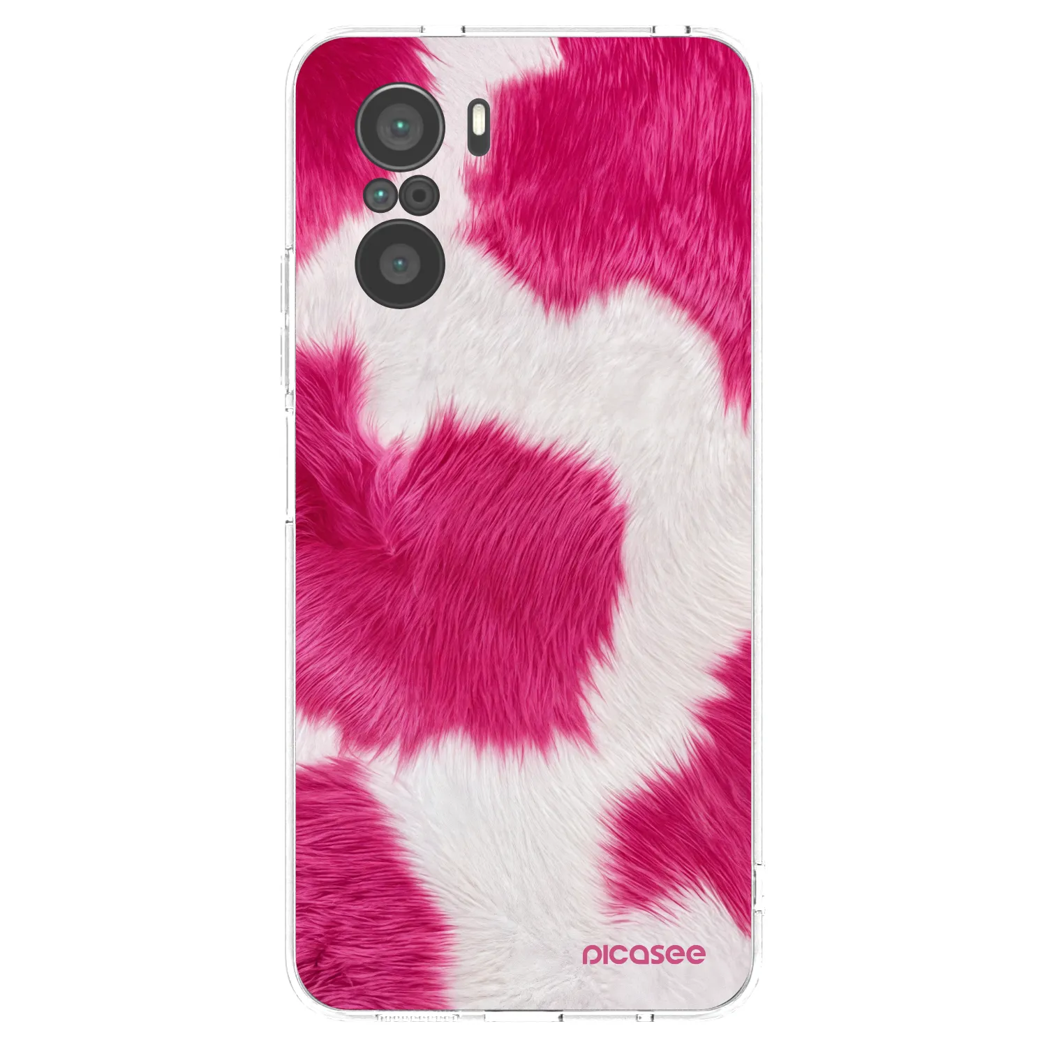 Picasee silikónový prehľadný obal pre Xiaomi Poco F3 - Pink Moo