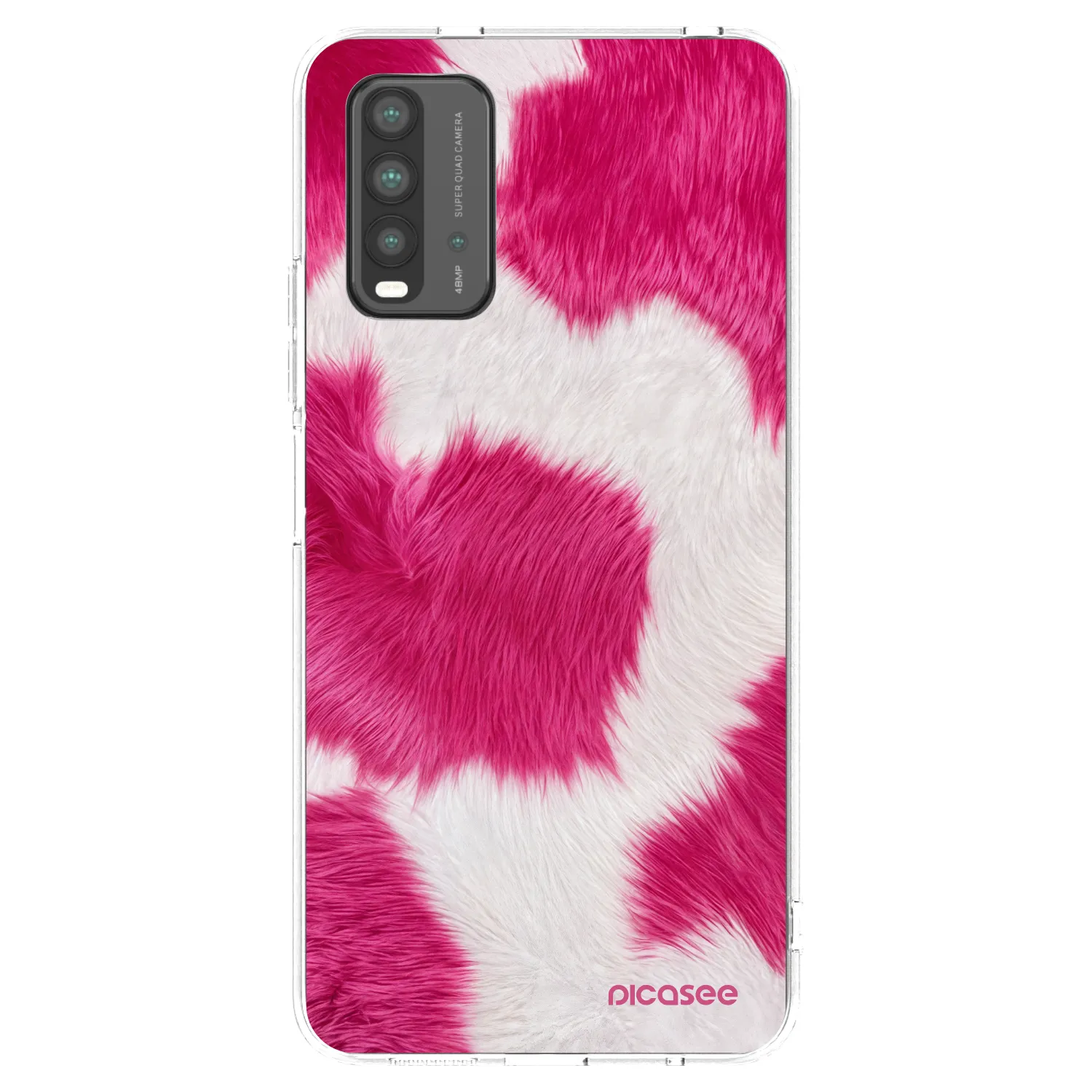 Picasee silikónový čierny obal pre Xiaomi Redmi 9T - Pink Moo