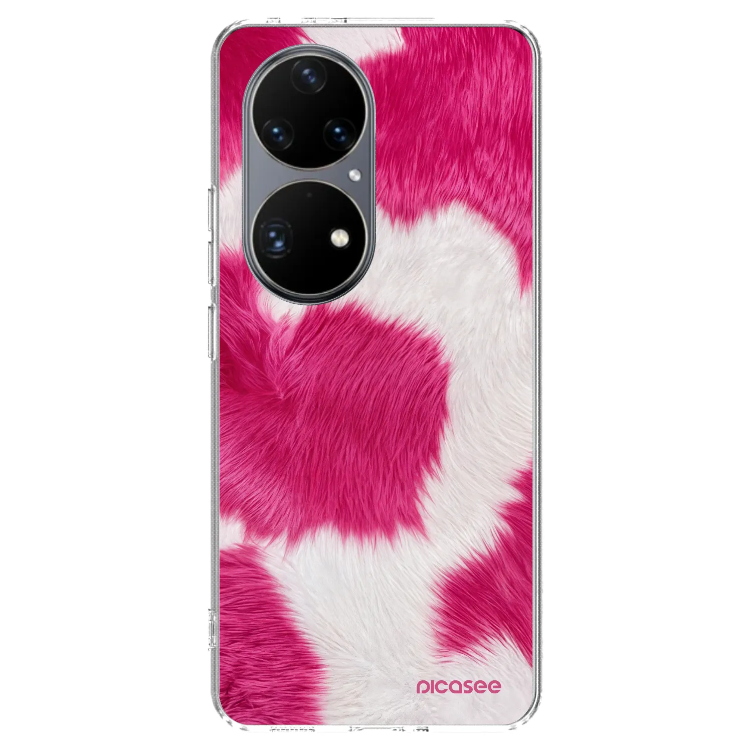 Picasee silikónový prehľadný obal pre Huawei P50 - Pink Moo