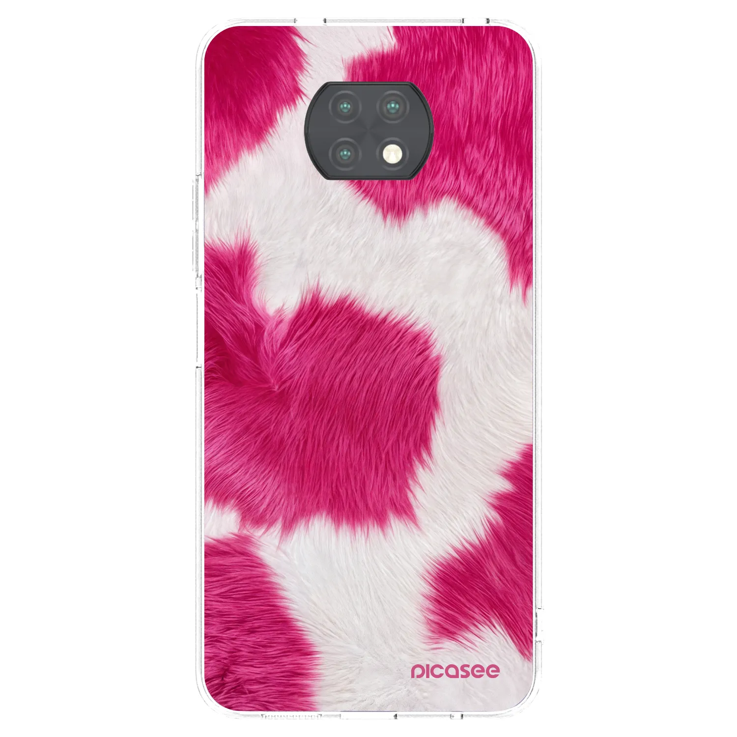 Picasee silikónový prehľadný obal pre Xiaomi Redmi Note 9T - Pink Moo