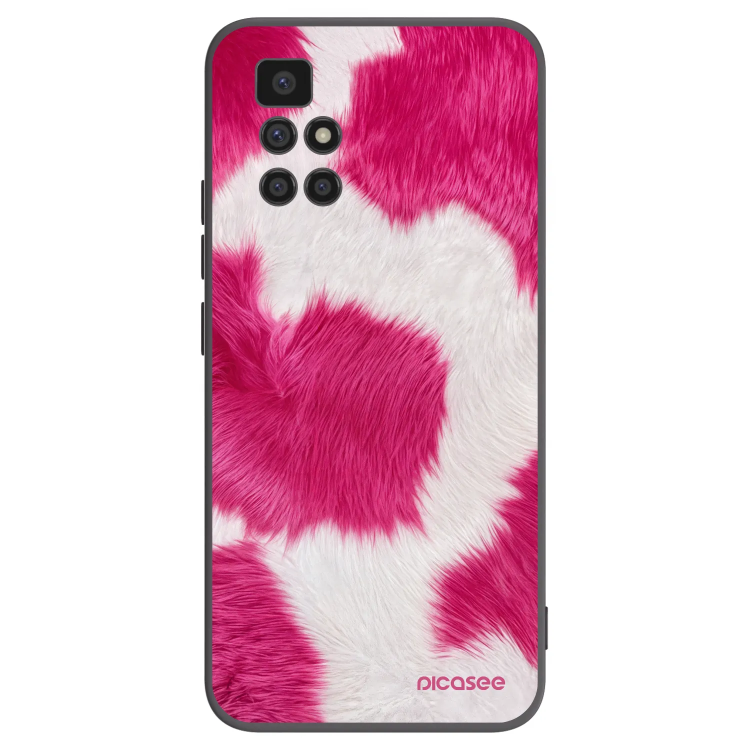 Picasee silikónový čierny obal pre Xiaomi Redmi 10 - Pink Moo