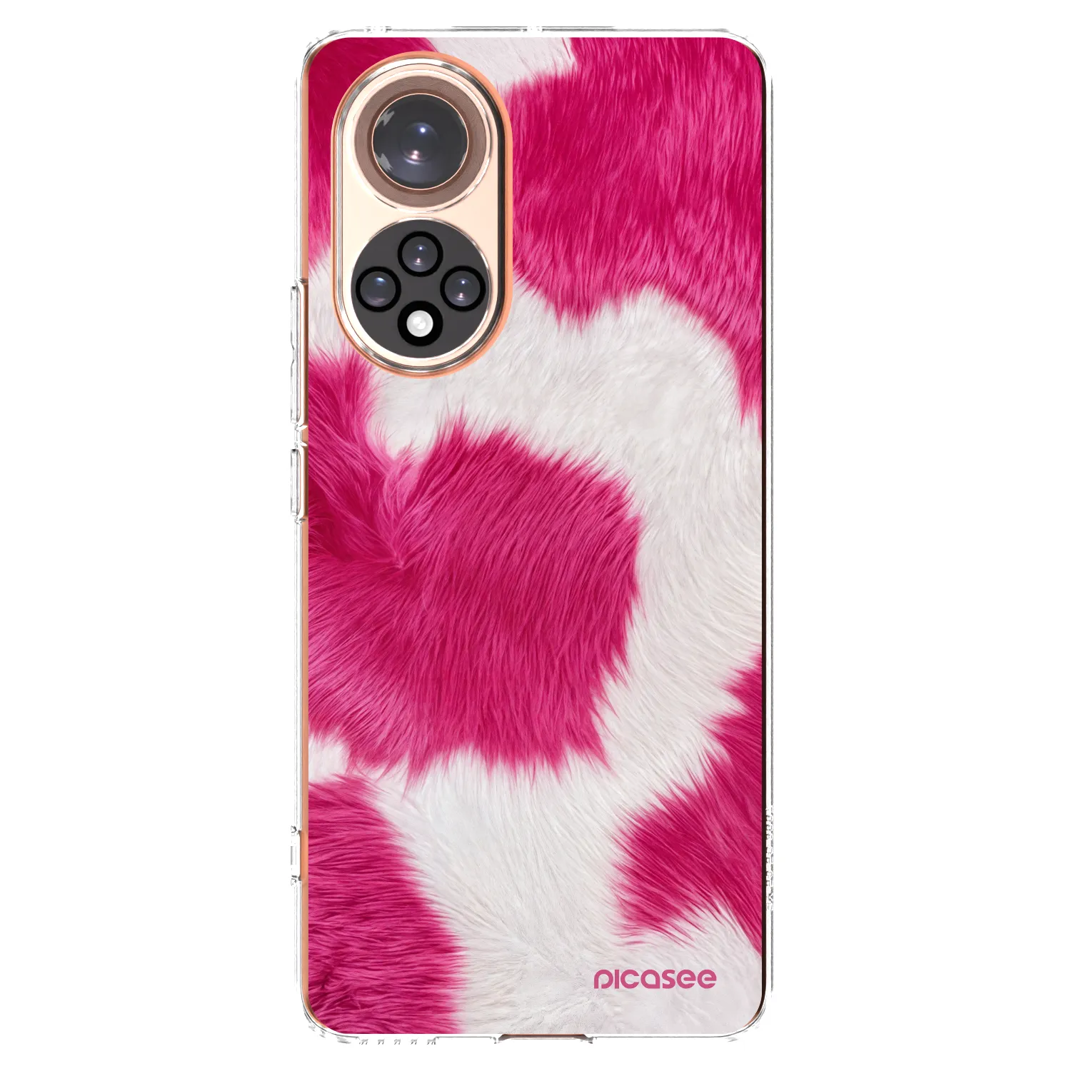 Picasee silikónový prehľadný obal pre Honor 50 5G - Pink Moo