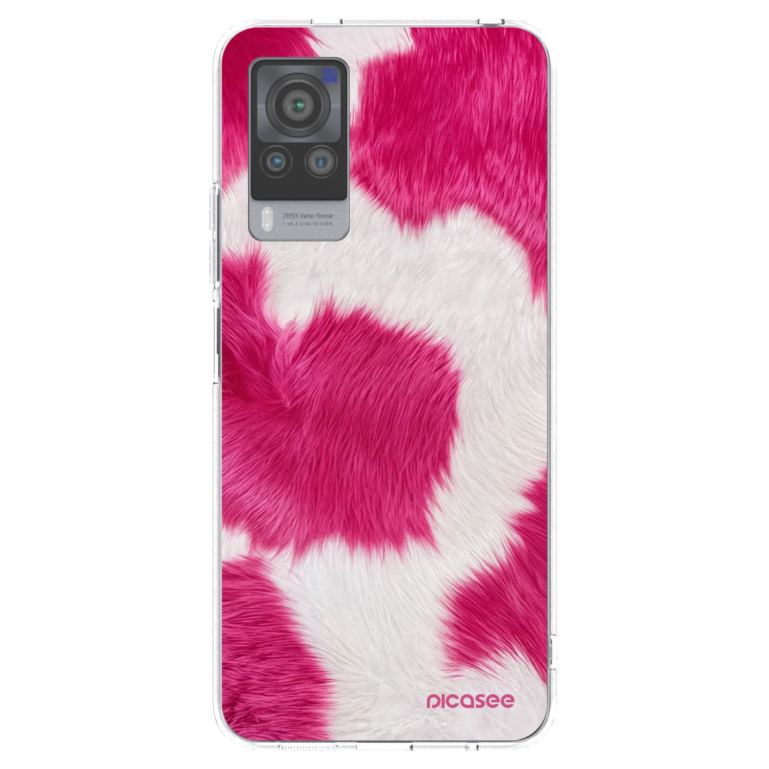 Picasee silikónový prehľadný obal pre Vivo X60 Pro 5G - Pink Moo