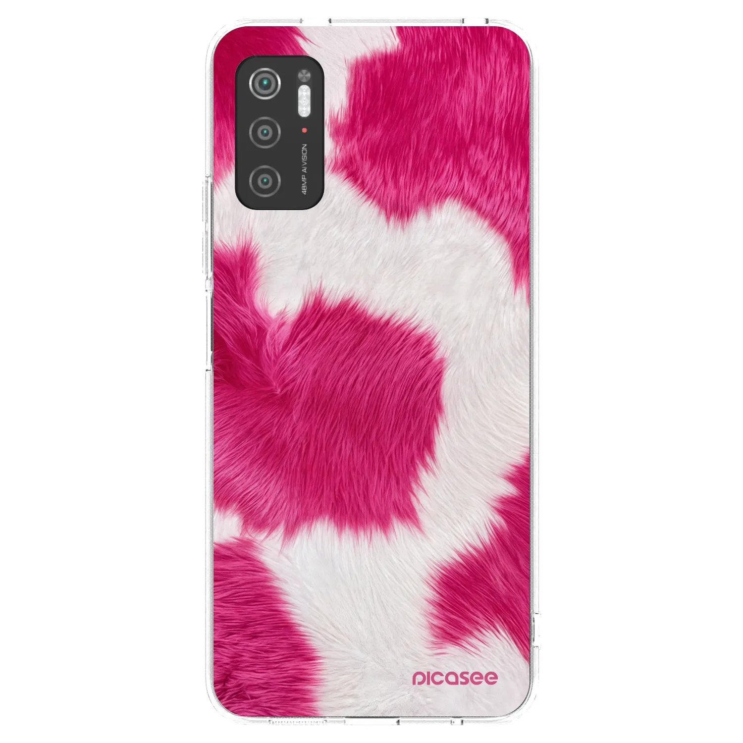 Picasee silikónový prehľadný obal pre Xiaomi Poco M3 Pro 5G - Pink Moo
