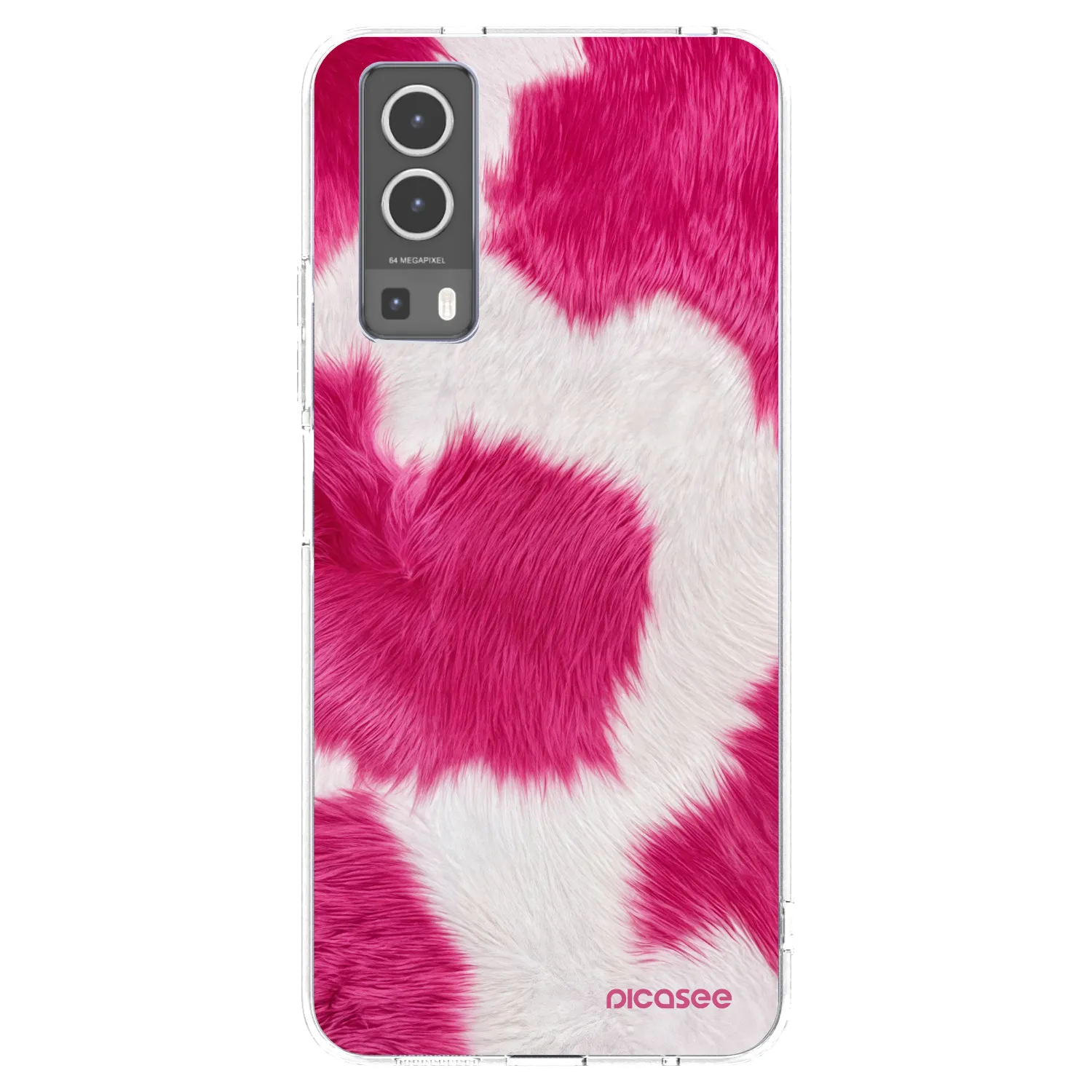 Picasee silikónový prehľadný obal pre Vivo Y72 5G - Pink Moo