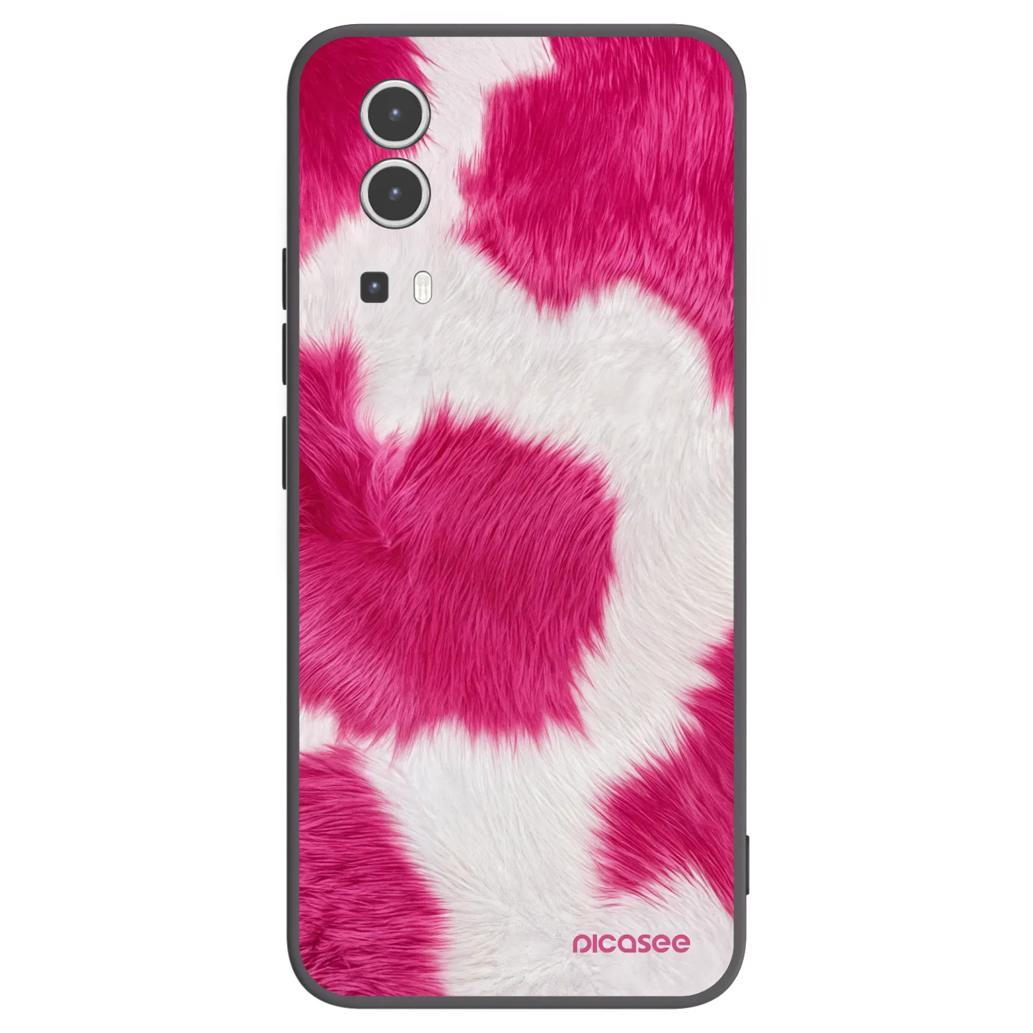 Picasee silikónový čierny obal pre Vivo Y72 5G - Pink Moo