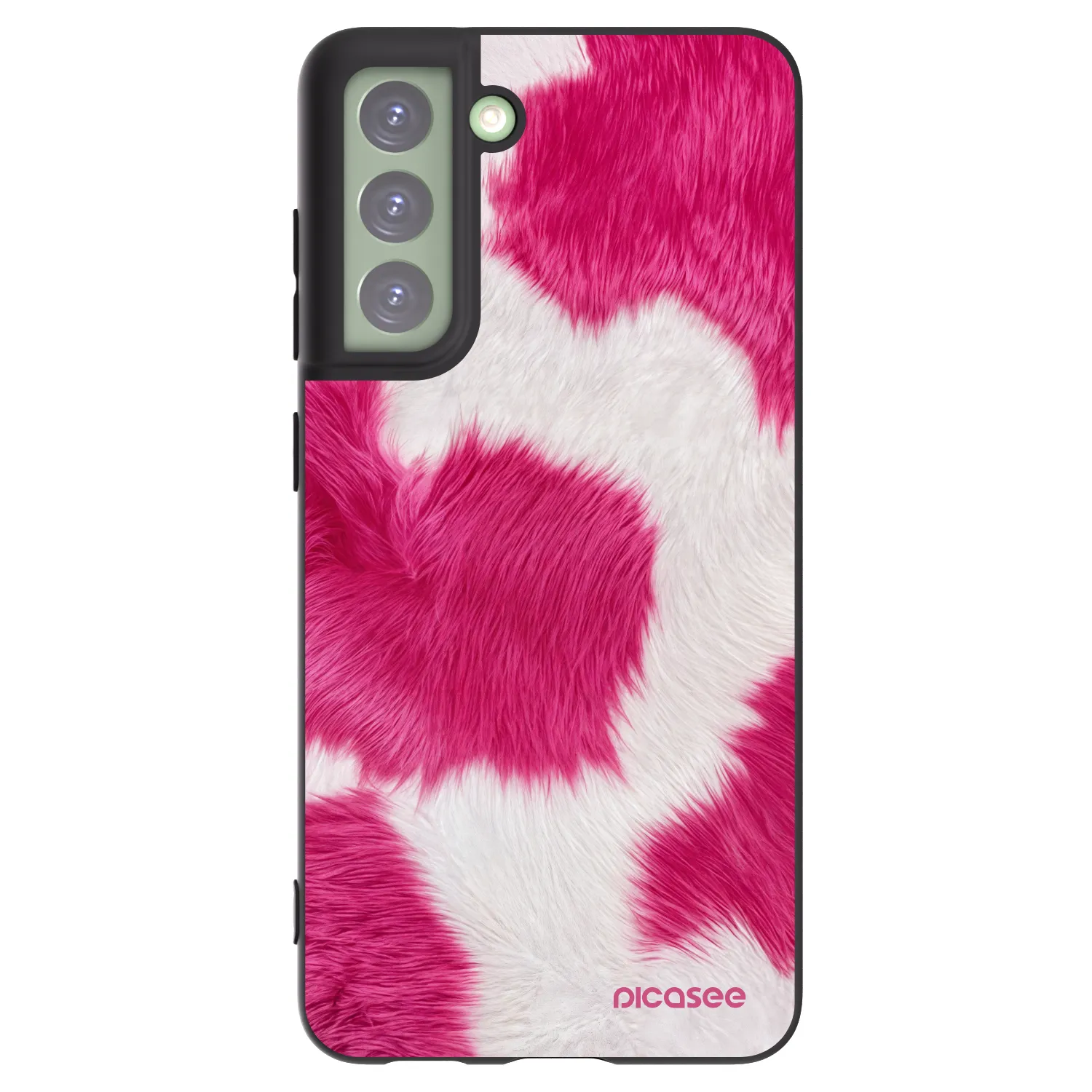 Picasee silikónový čierny obal pre Samsung Galaxy S21 FE 5G - Pink Moo