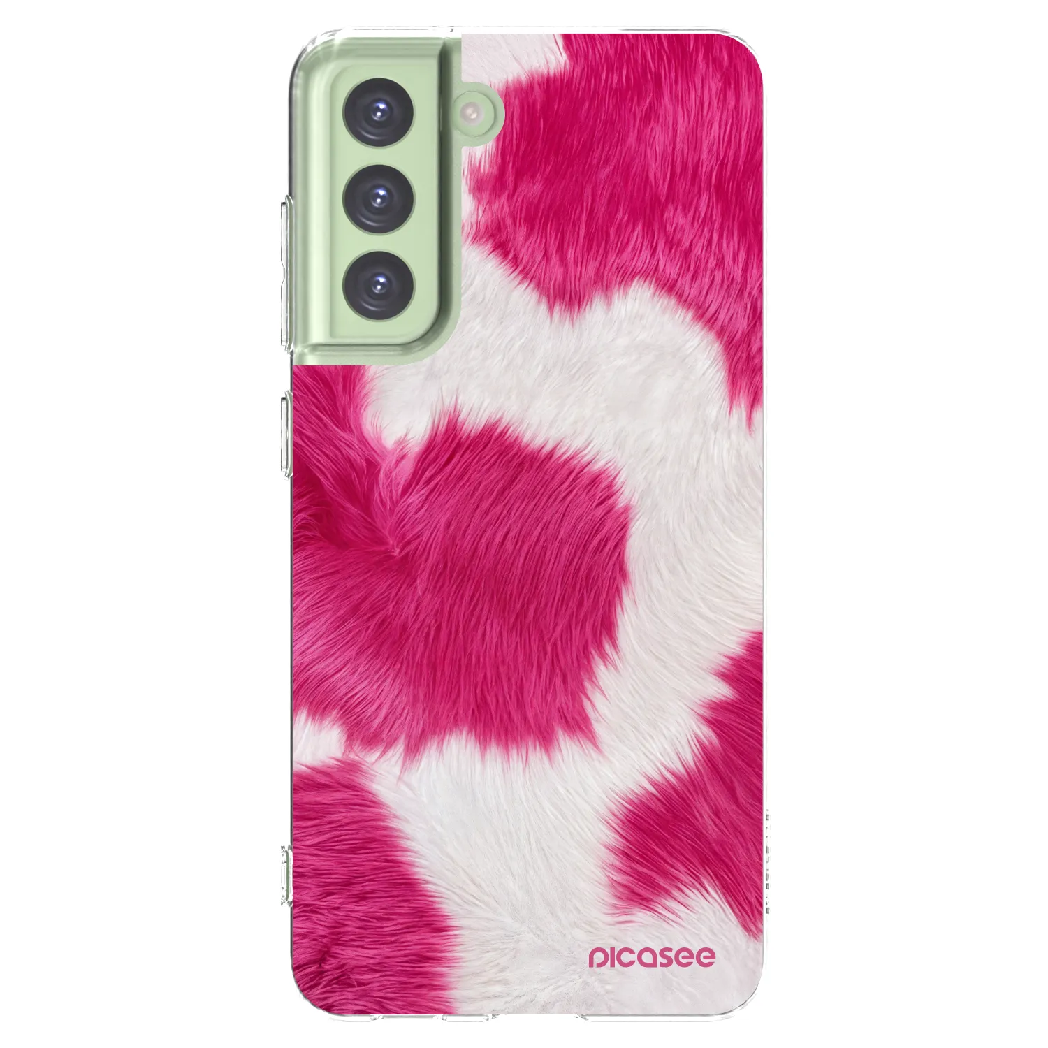 Picasee silikónový prehľadný obal pre Samsung Galaxy S21 FE 5G - Pink Moo
