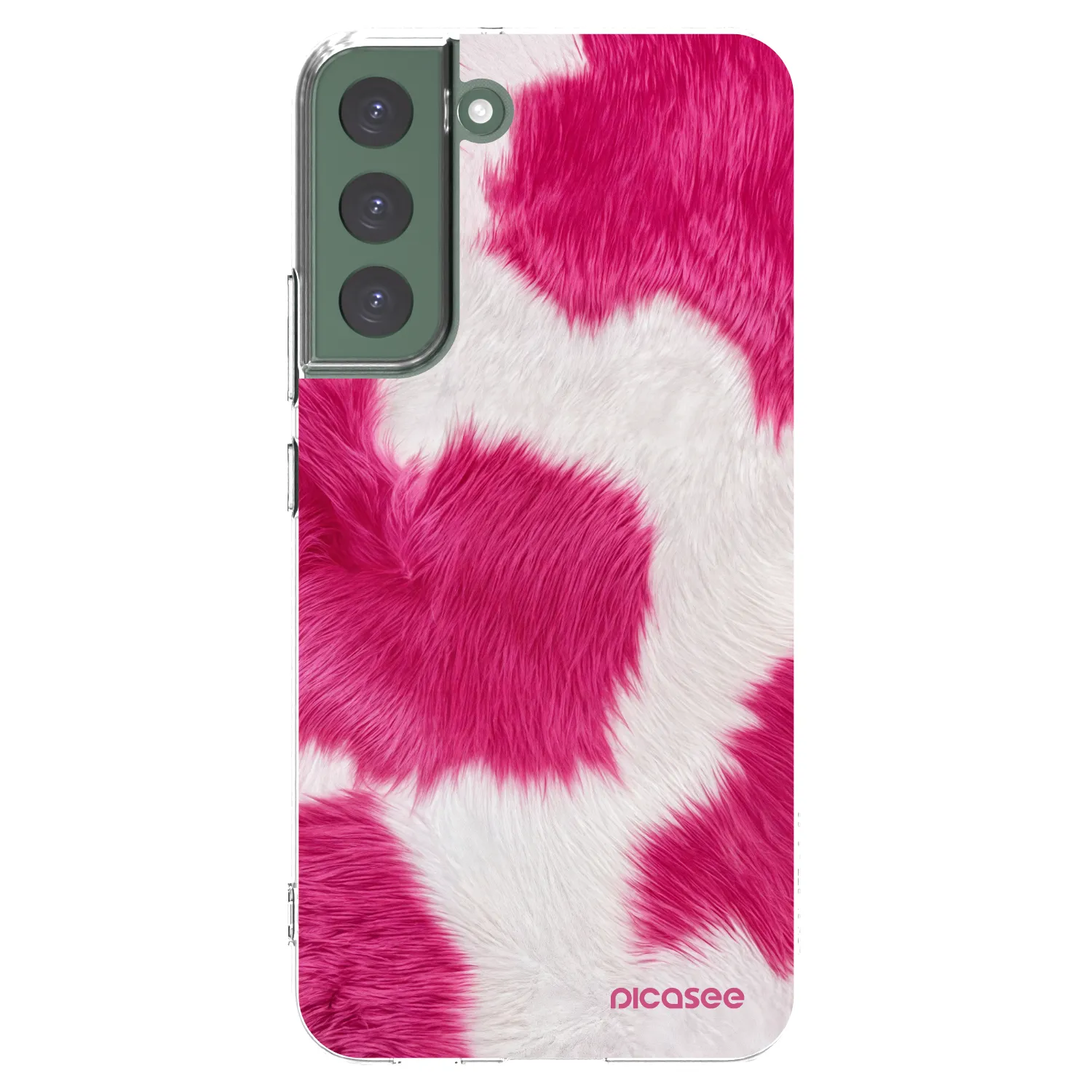 Picasee silikónový prehľadný obal pre Samsung Galaxy S22+ 5G - Pink Moo
