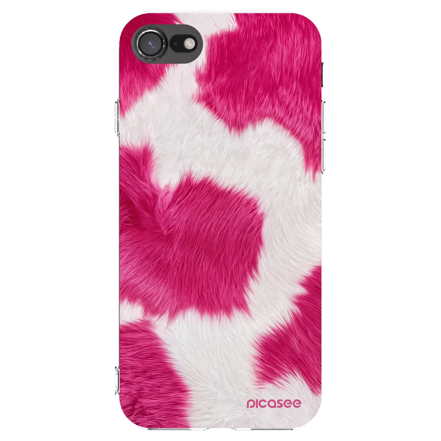 Picasee silikónový prehľadný obal pre Apple iPhone SE 2022 - Pink Moo