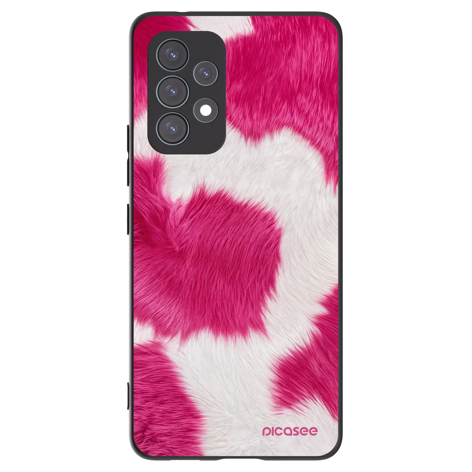 Picasee silikónový čierny obal pre Samsung Galaxy A53 5G A536 - Pink Moo