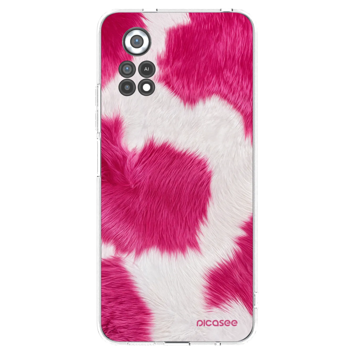 Picasee silikónový prehľadný obal pre Xiaomi Poco X4 Pro 5G - Pink Moo