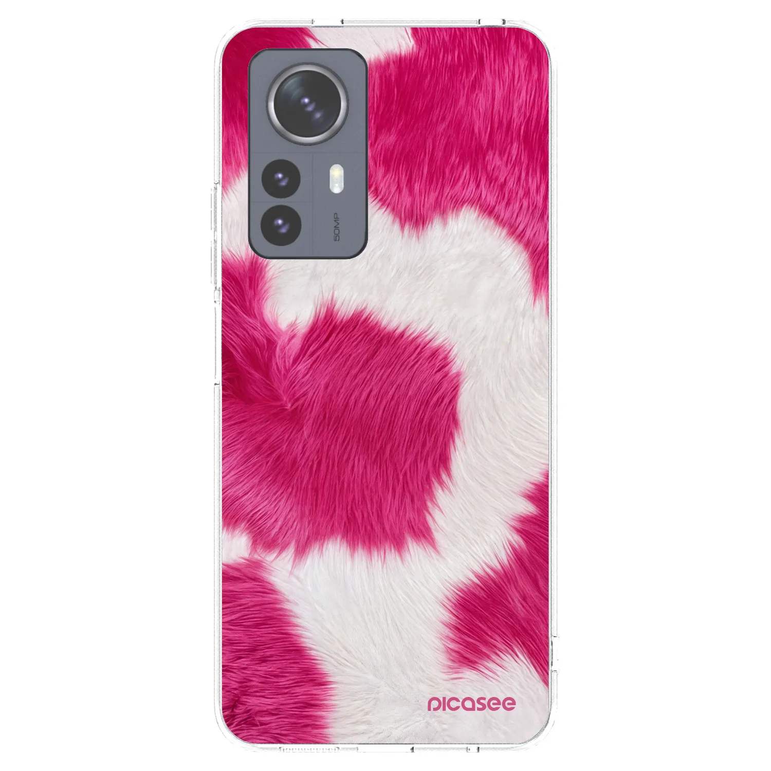 Picasee silikónový prehľadný obal pre Xiaomi 12 Pro - Pink Moo