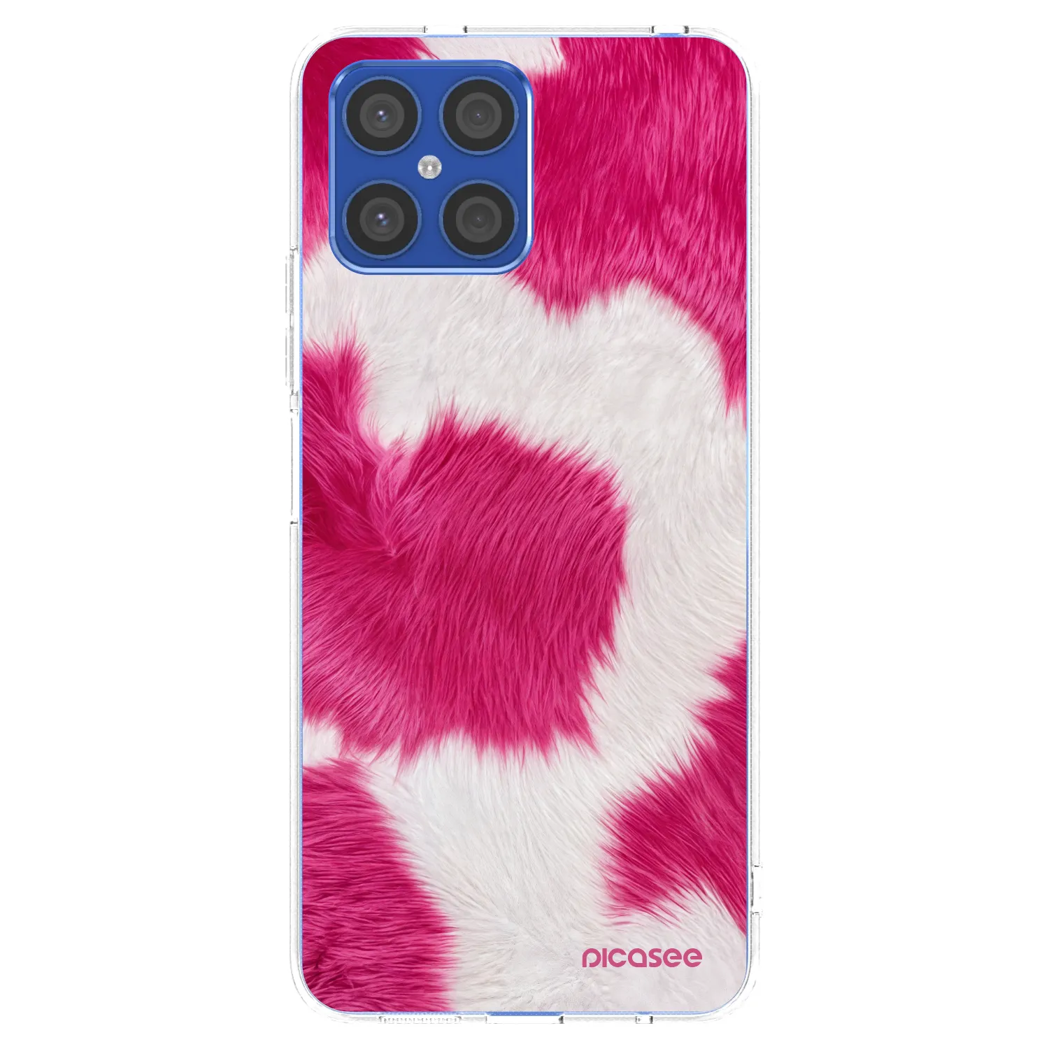 Picasee silikónový prehľadný obal pre Honor X8 4G - Pink Moo