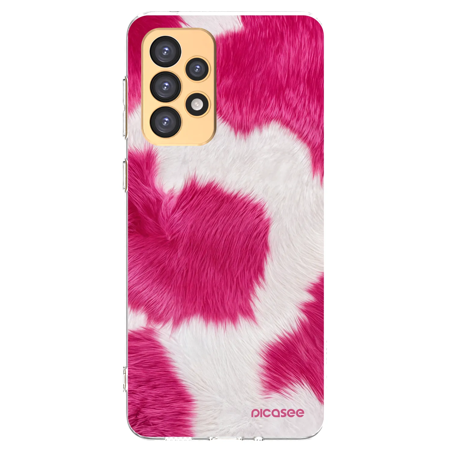 Picasee silikónový prehľadný obal pre Samsung Galaxy A33 5G A336 - Pink Moo