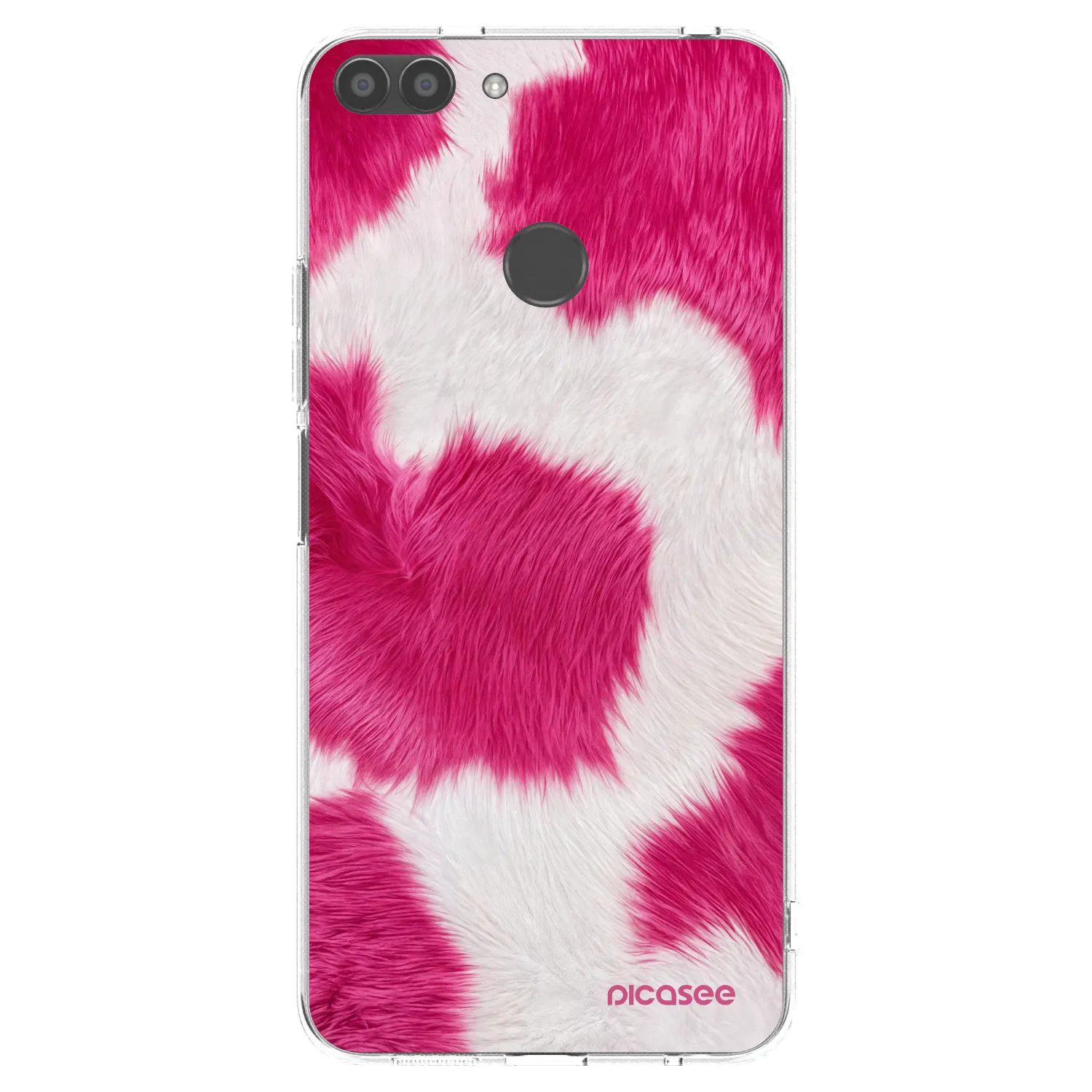 Picasee silikónový prehľadný obal pre Huawei P Smart - Pink Moo