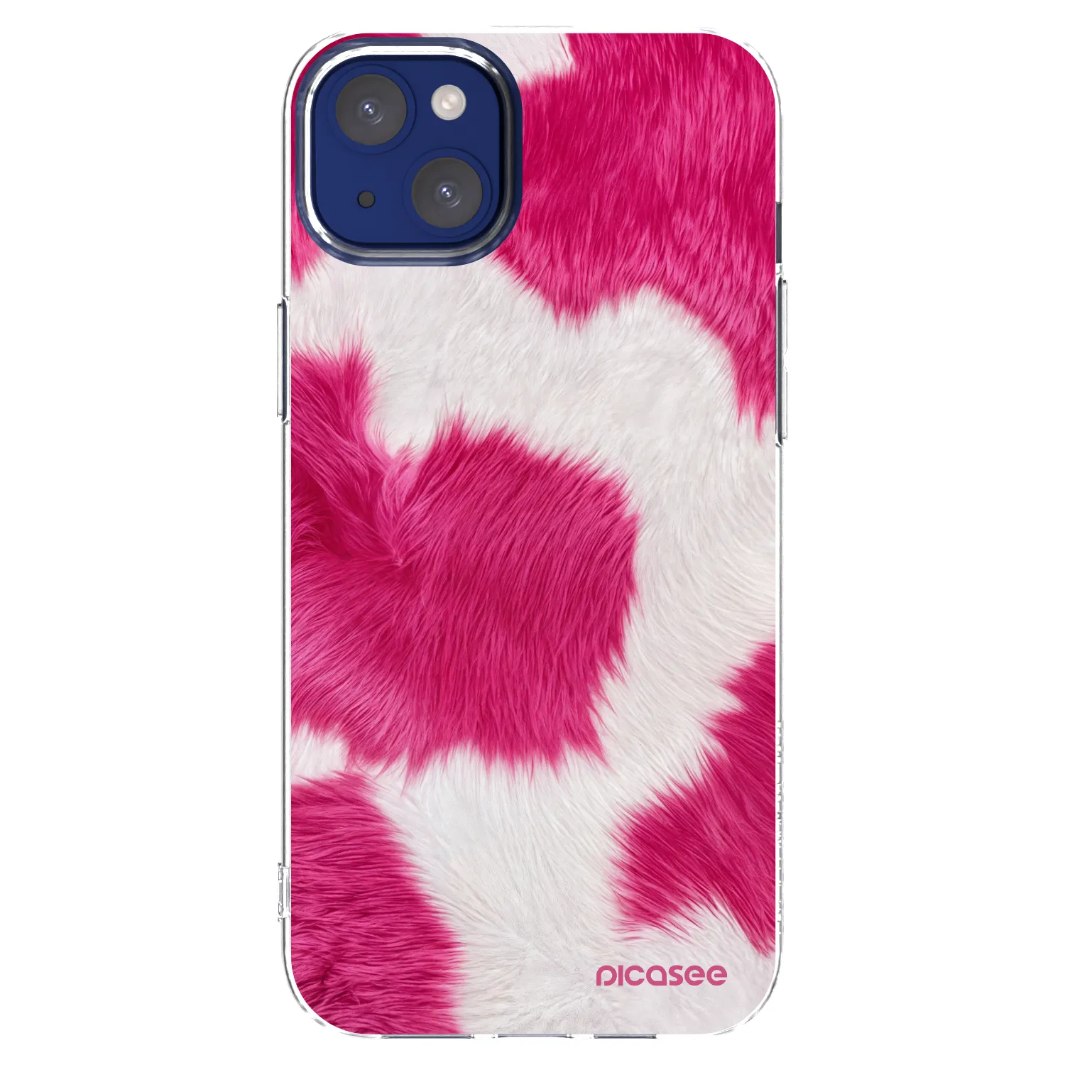 Picasee silikónový prehľadný obal pre Apple iPhone 14 Plus - Pink Moo
