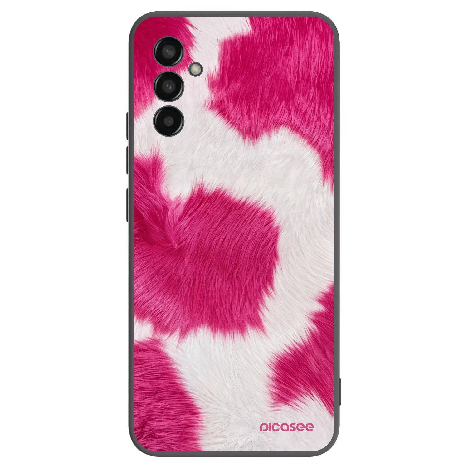 Picasee silikónový čierny obal pre Samsung Galaxy M13 M135F - Pink Moo