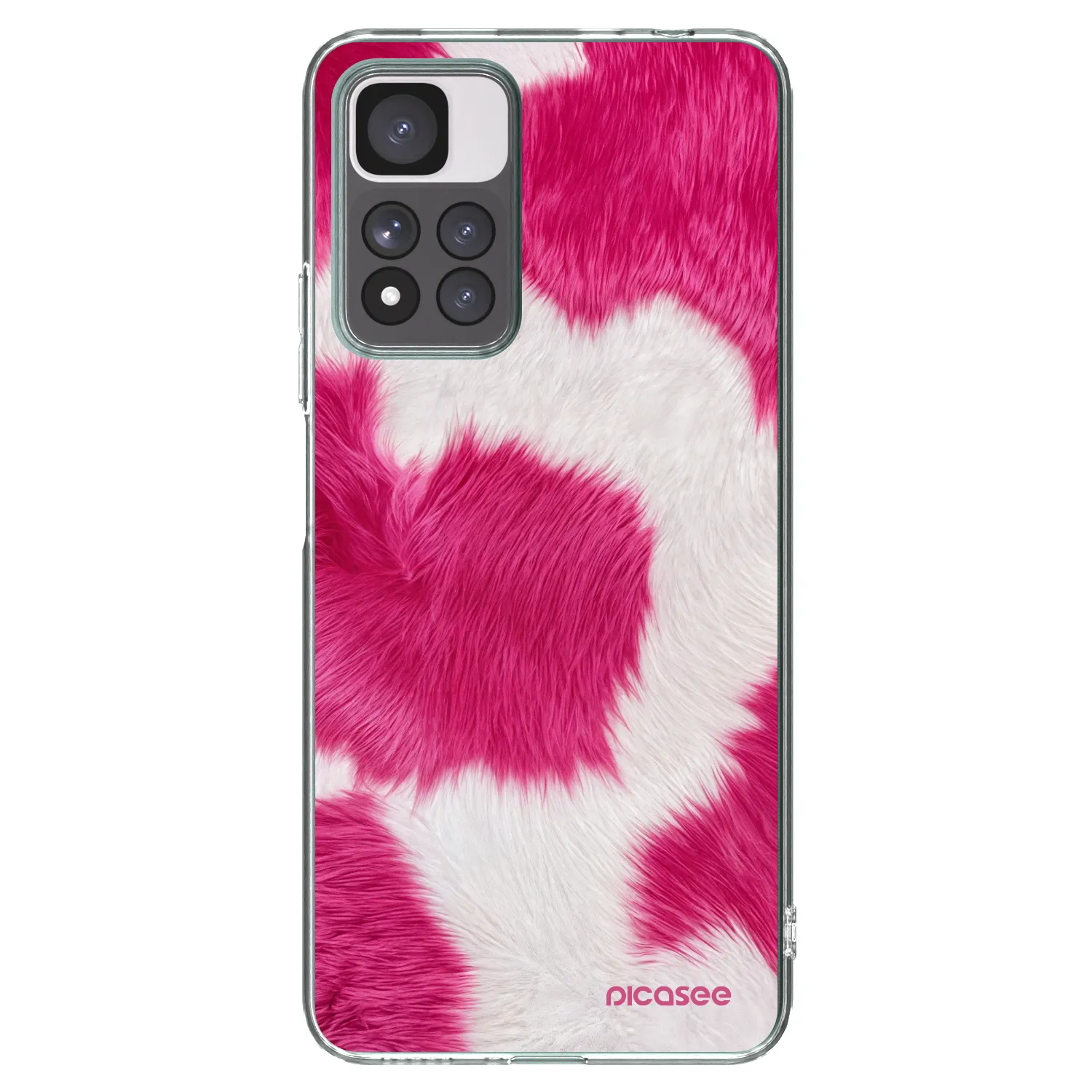 Picasee silikónový prehľadný obal pre Xiaomi Redmi Note 11 Pro+ 5G - Pink Moo