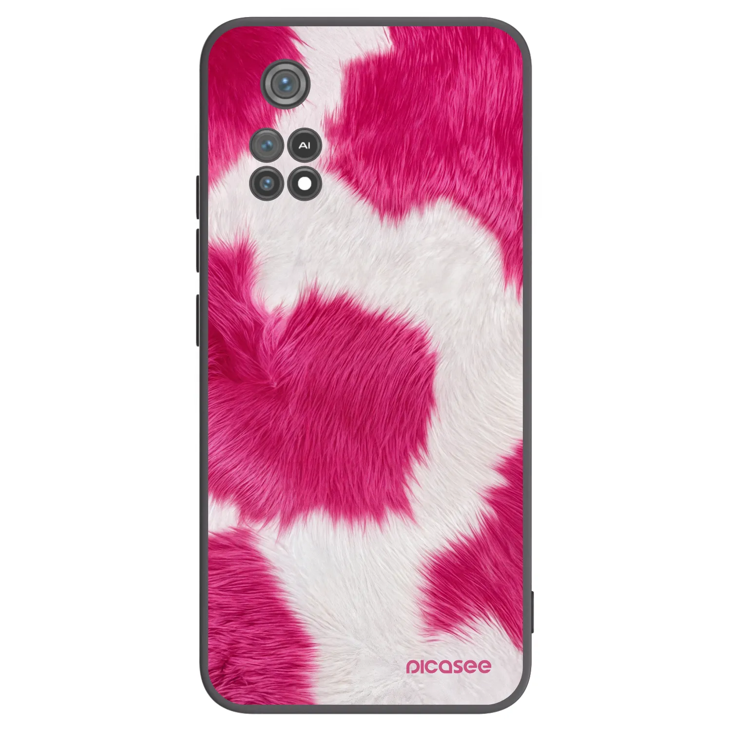 Picasee silikónový čierny obal pre Xiaomi Poco M4 Pro - Pink Moo