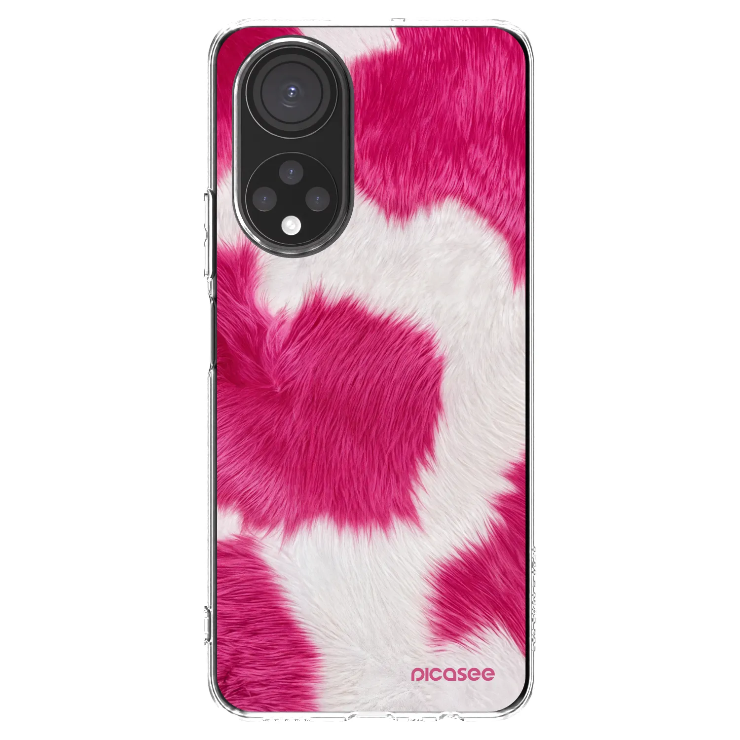 Picasee silikónový prehľadný obal pre Honor X7 - Pink Moo