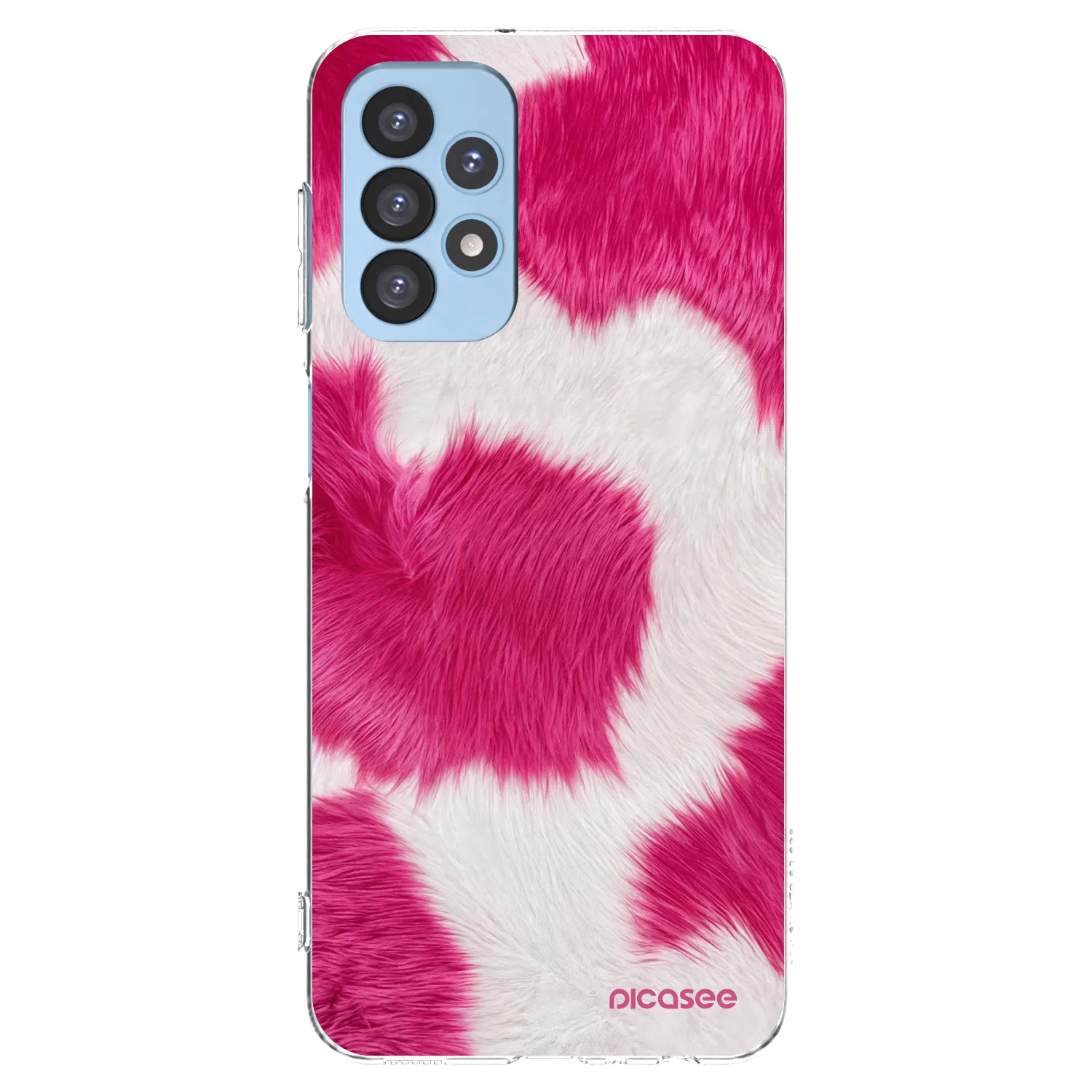 Picasee silikónový prehľadný obal pre Samsung Galaxy A23 A235F 4G - Pink Moo