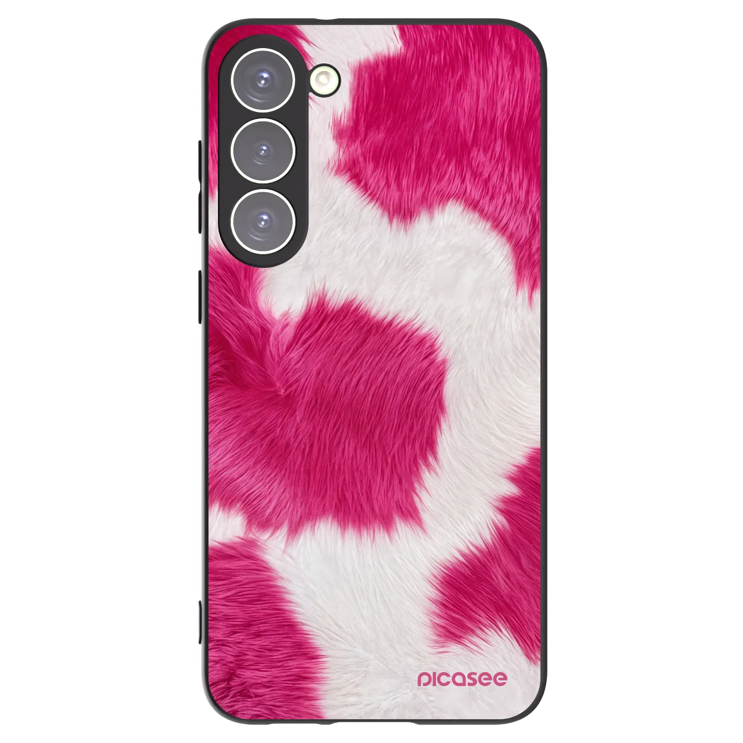 Picasee silikónový čierny obal pre Samsung Galaxy S23+ 5G - Pink Moo