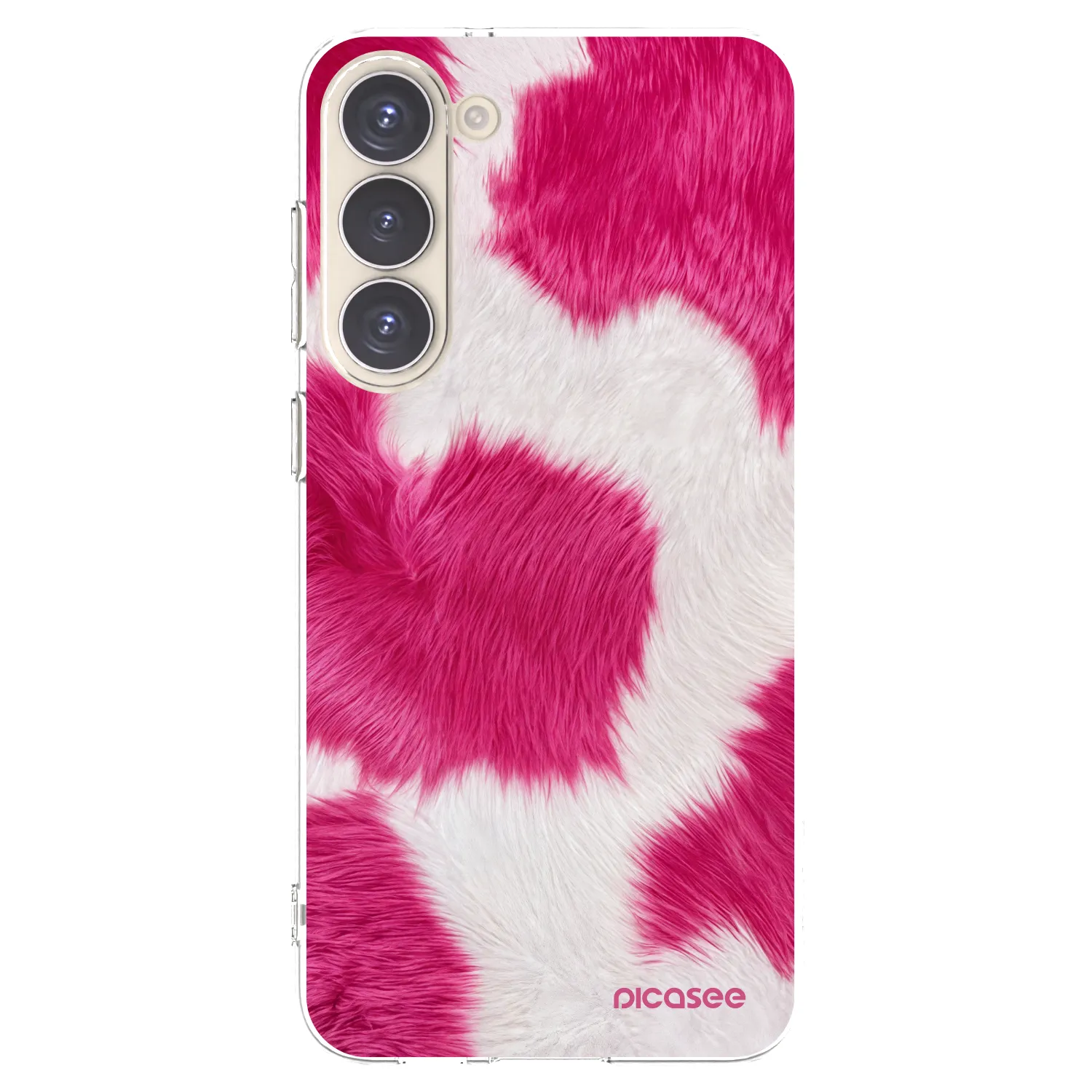 Picasee silikónový prehľadný obal pre Samsung Galaxy S23+ 5G - Pink Moo