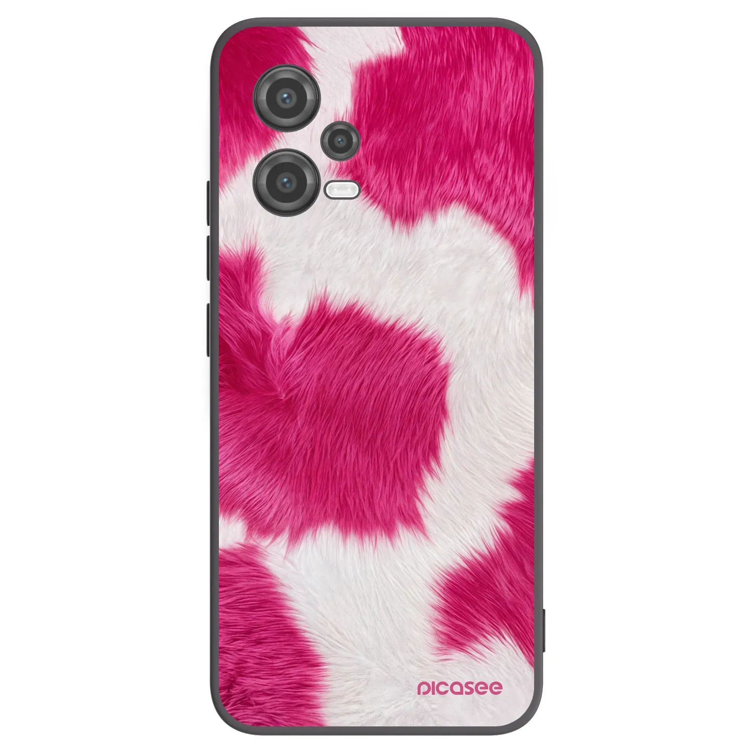 Picasee silikónový čierny obal pre Xiaomi Poco X5 - Pink Moo