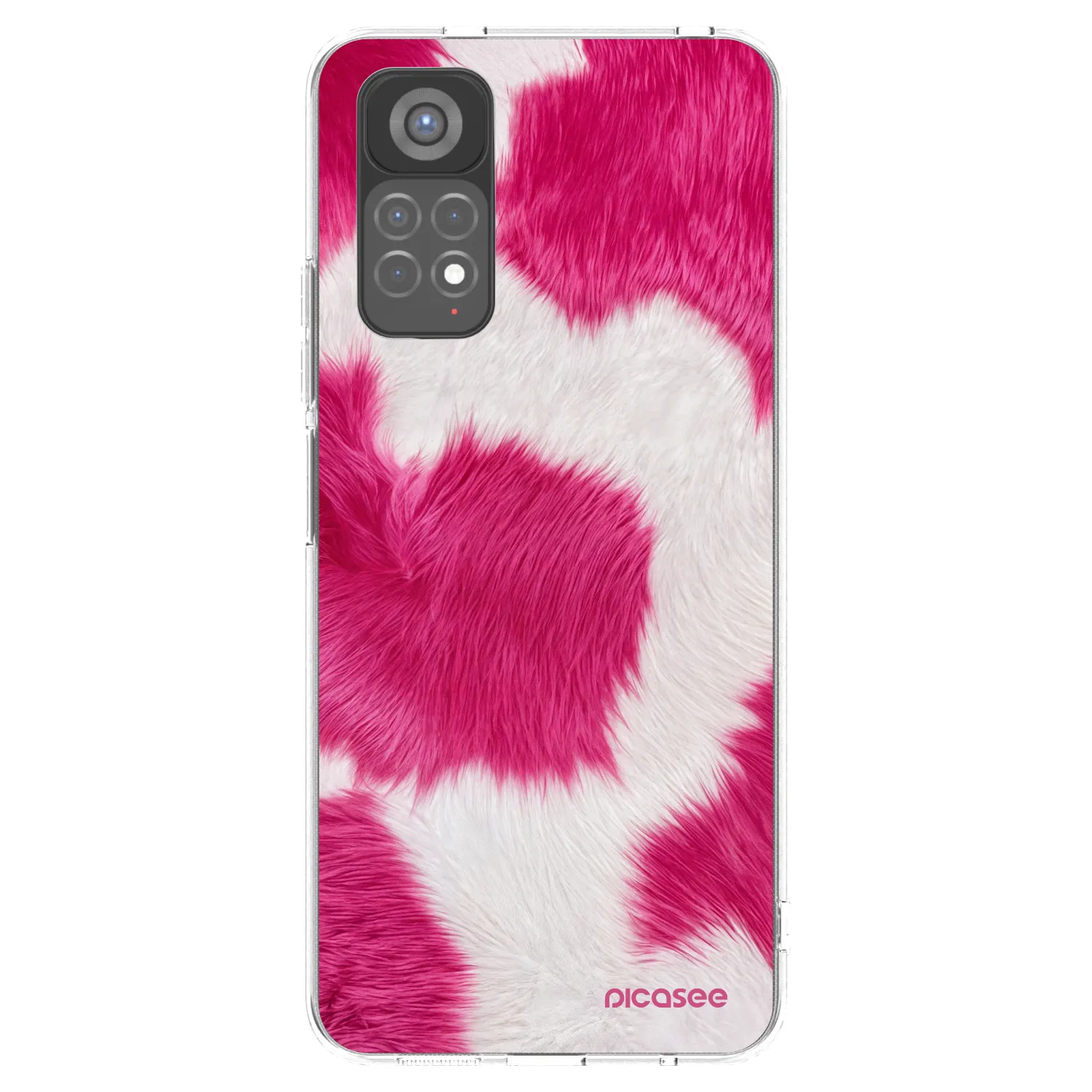 Picasee silikónový prehľadný obal pre Xiaomi Redmi Note 11S 5G - Pink Moo