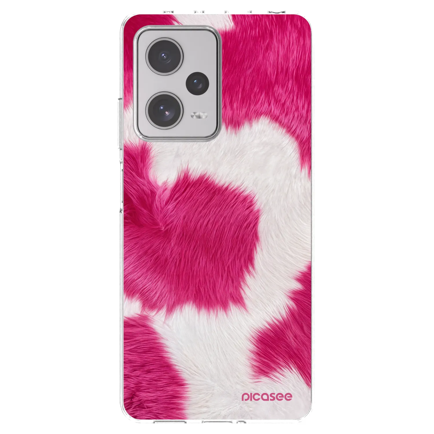 Picasee silikónový prehľadný obal pre Xiaomi Redmi Note 12 Pro+ 5G - Pink Moo