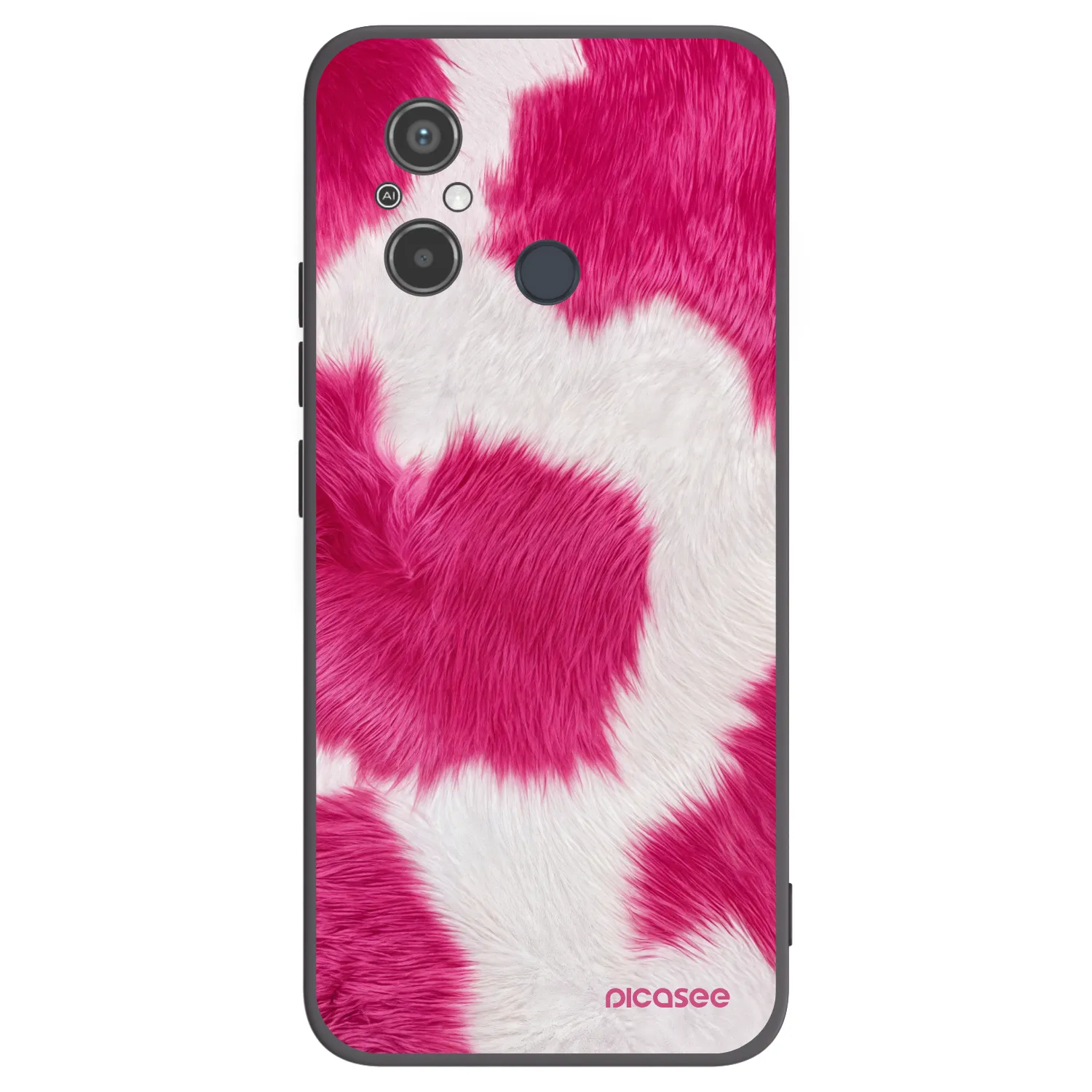 Silikónový čierny obal pre Xiaomi Redmi 12C - Pink Moo