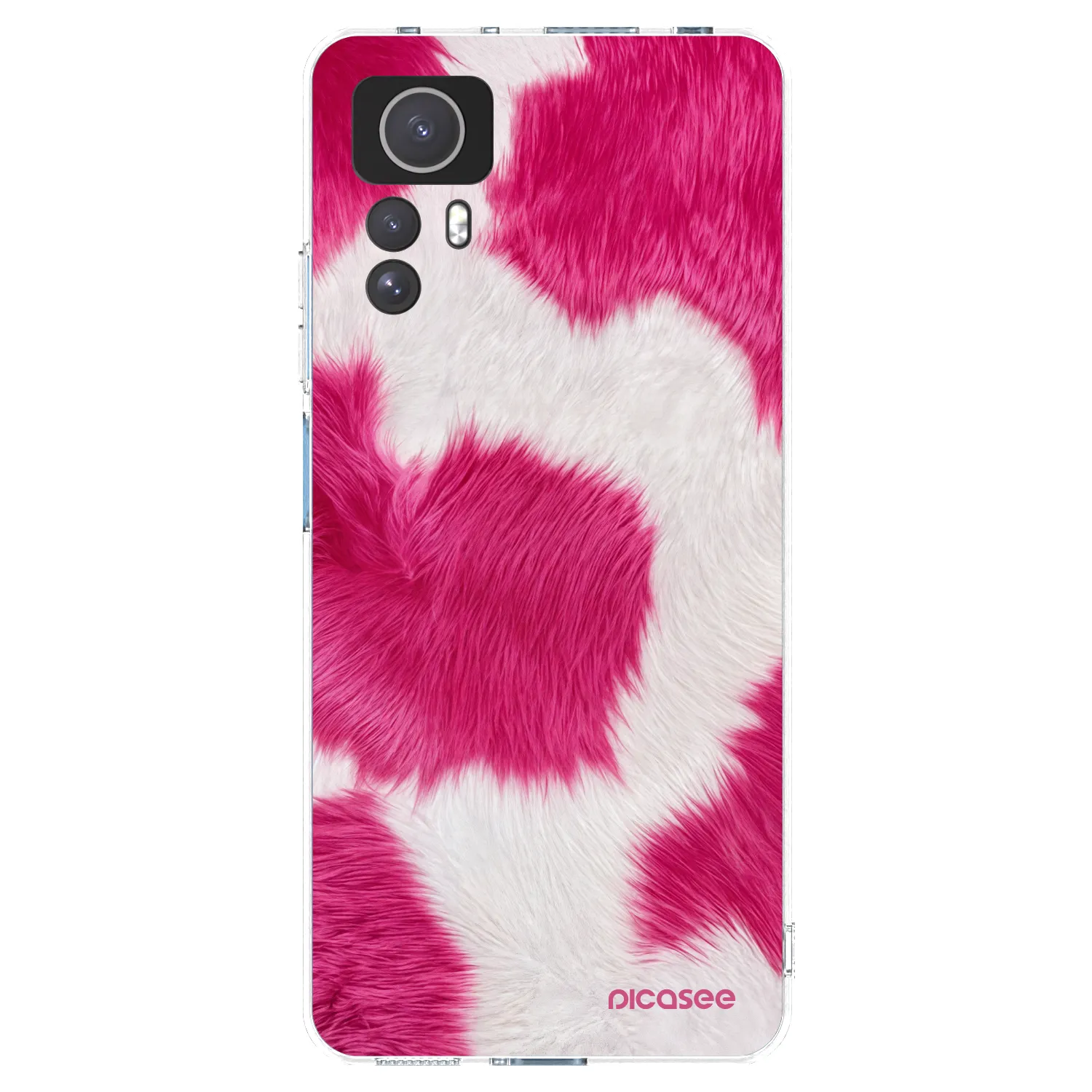 Picasee silikónový prehľadný obal pre Xiaomi Redmi Note 12S - Pink Moo