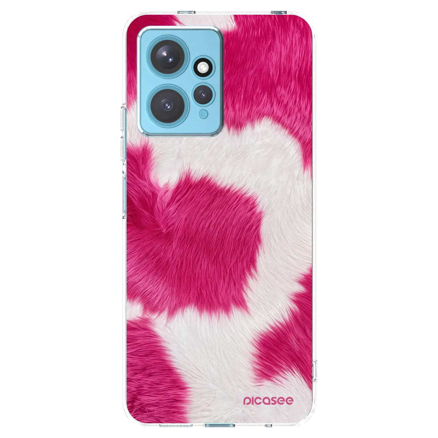 Silikónový prehľadný obal pre Xiaomi Redmi Note 12 4G - Pink Moo